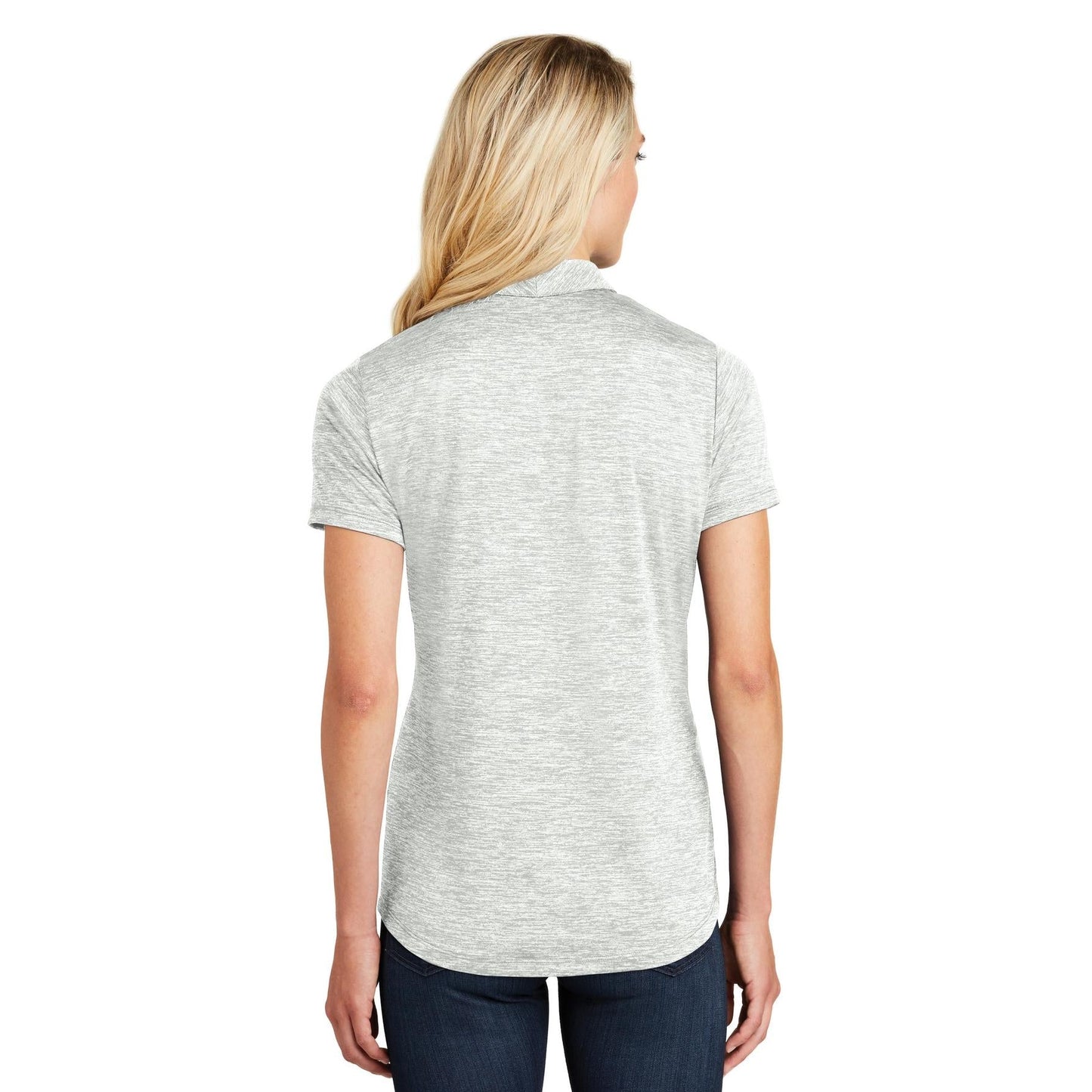 Black Electric Polo - Sport-Tek - Stylish Heather Design