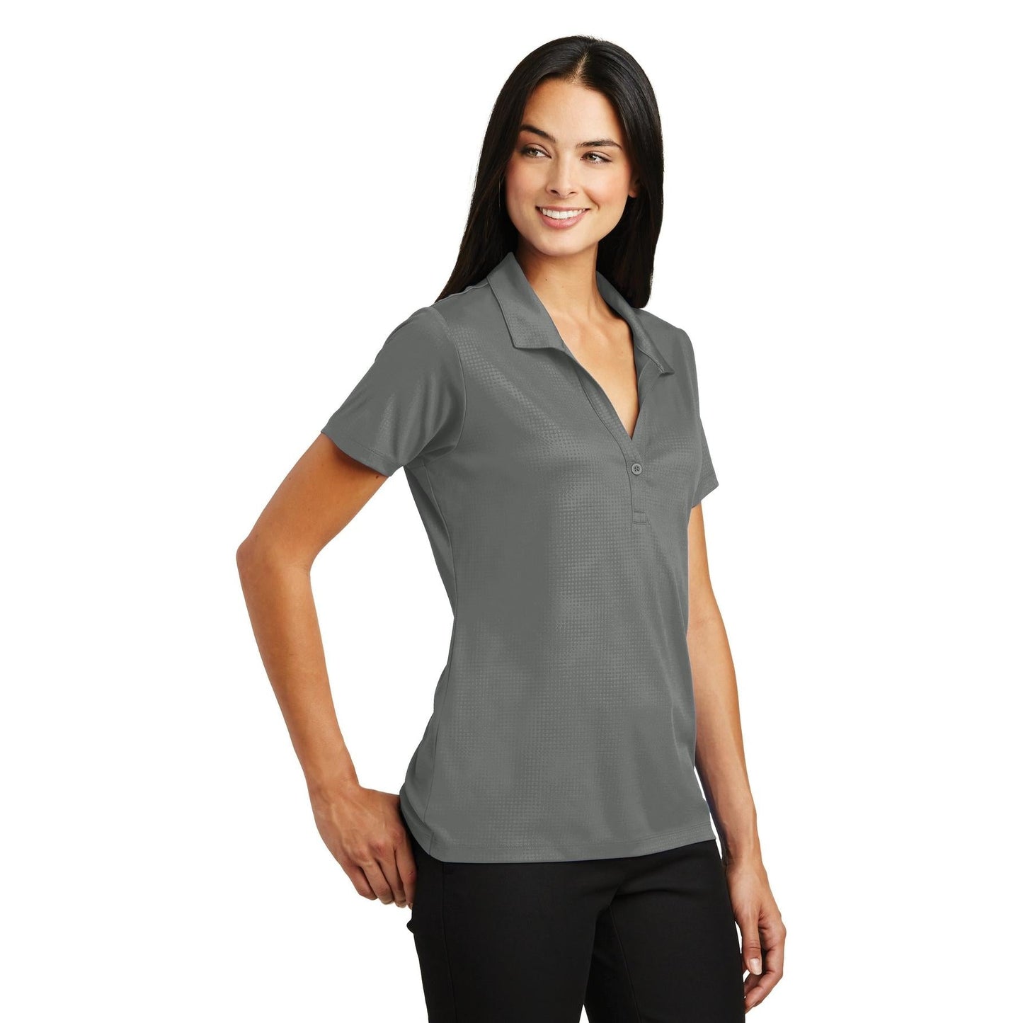 Black Polo Shirts - Sport-Tek - Embossed Polyester