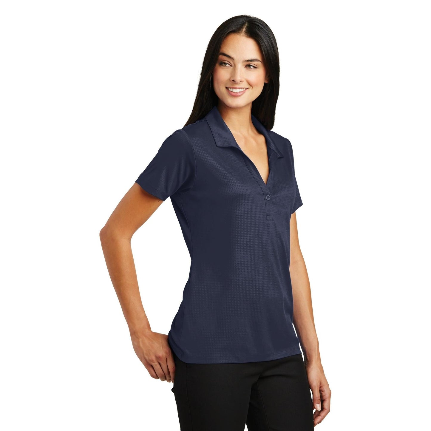Black Polo Shirts - Sport-Tek - Embossed Polyester