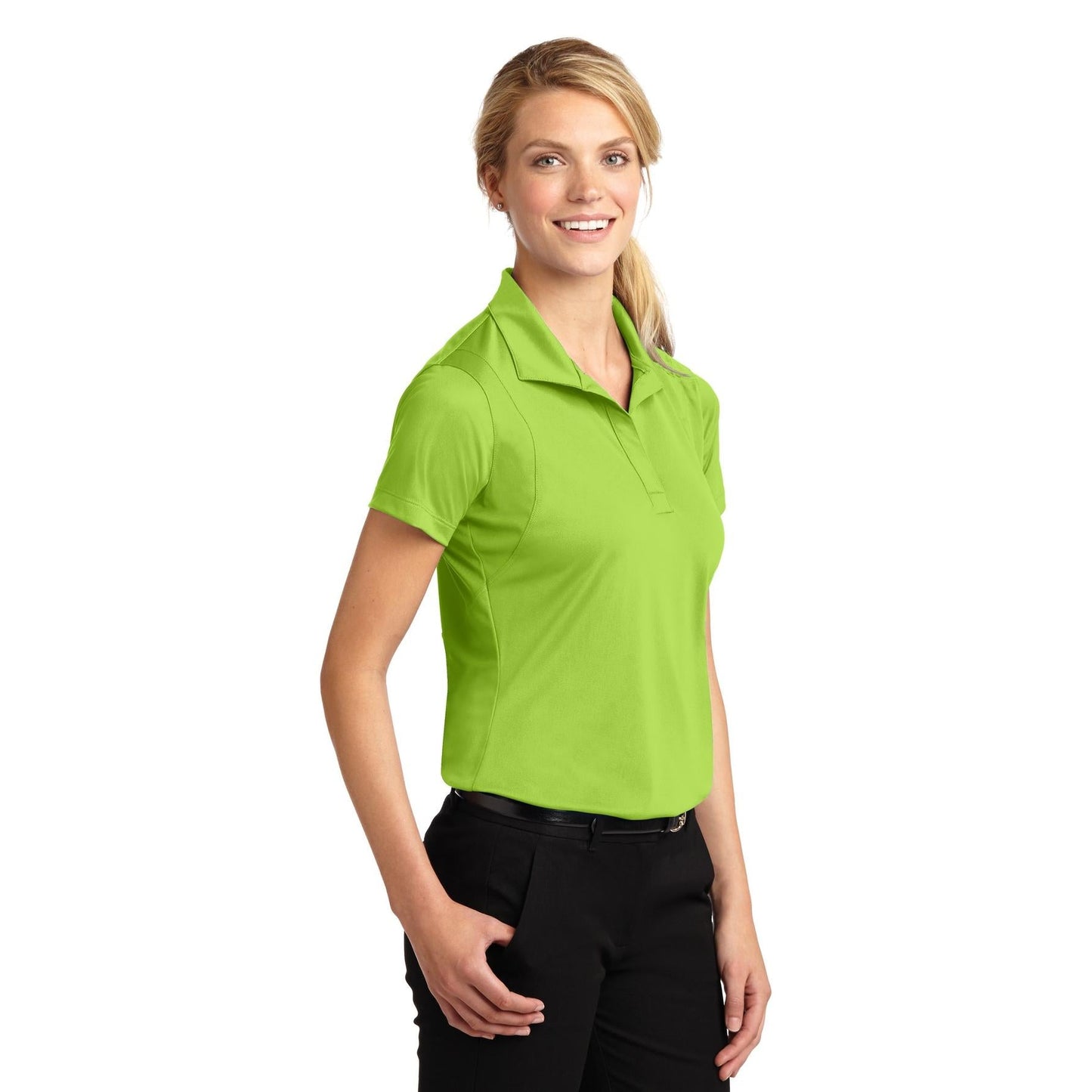 Grey Concrete Polo Shirts - Sport-Tek - Sleek Micropique