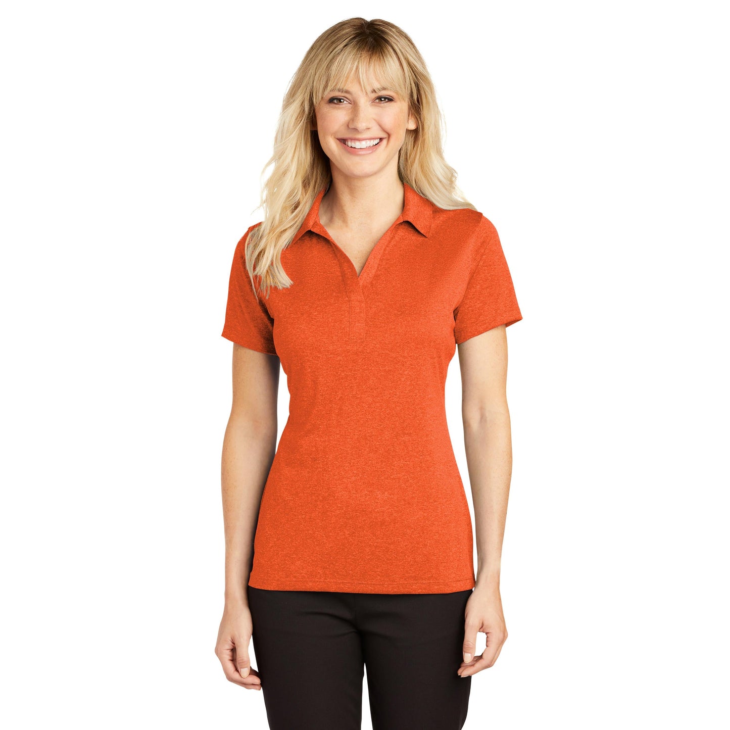 Blue Wake Heather Polo - Sport-Tek - Moisture-Wicking