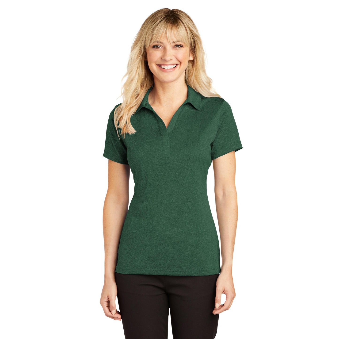 Blue Wake Heather Polo - Sport-Tek - Moisture-Wicking