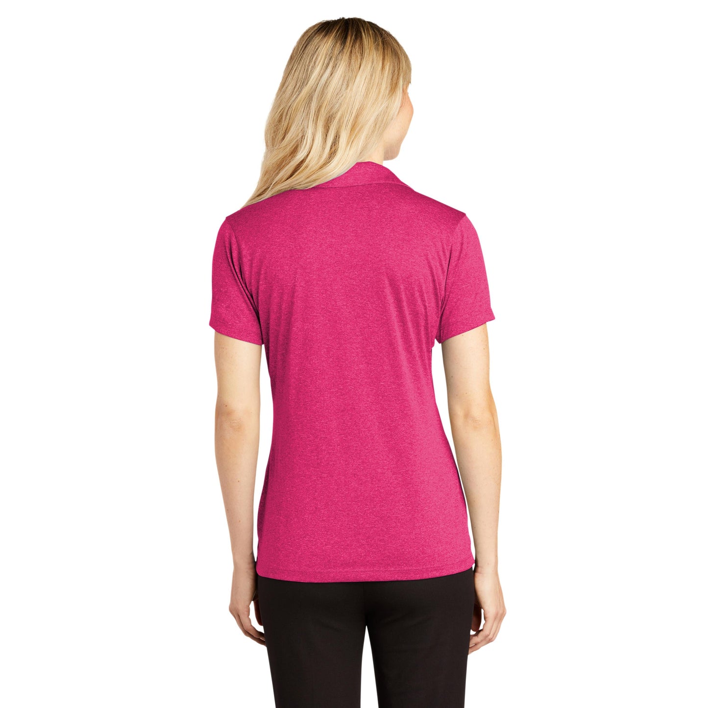 Blue Wake Heather Polo - Sport-Tek - Moisture-Wicking