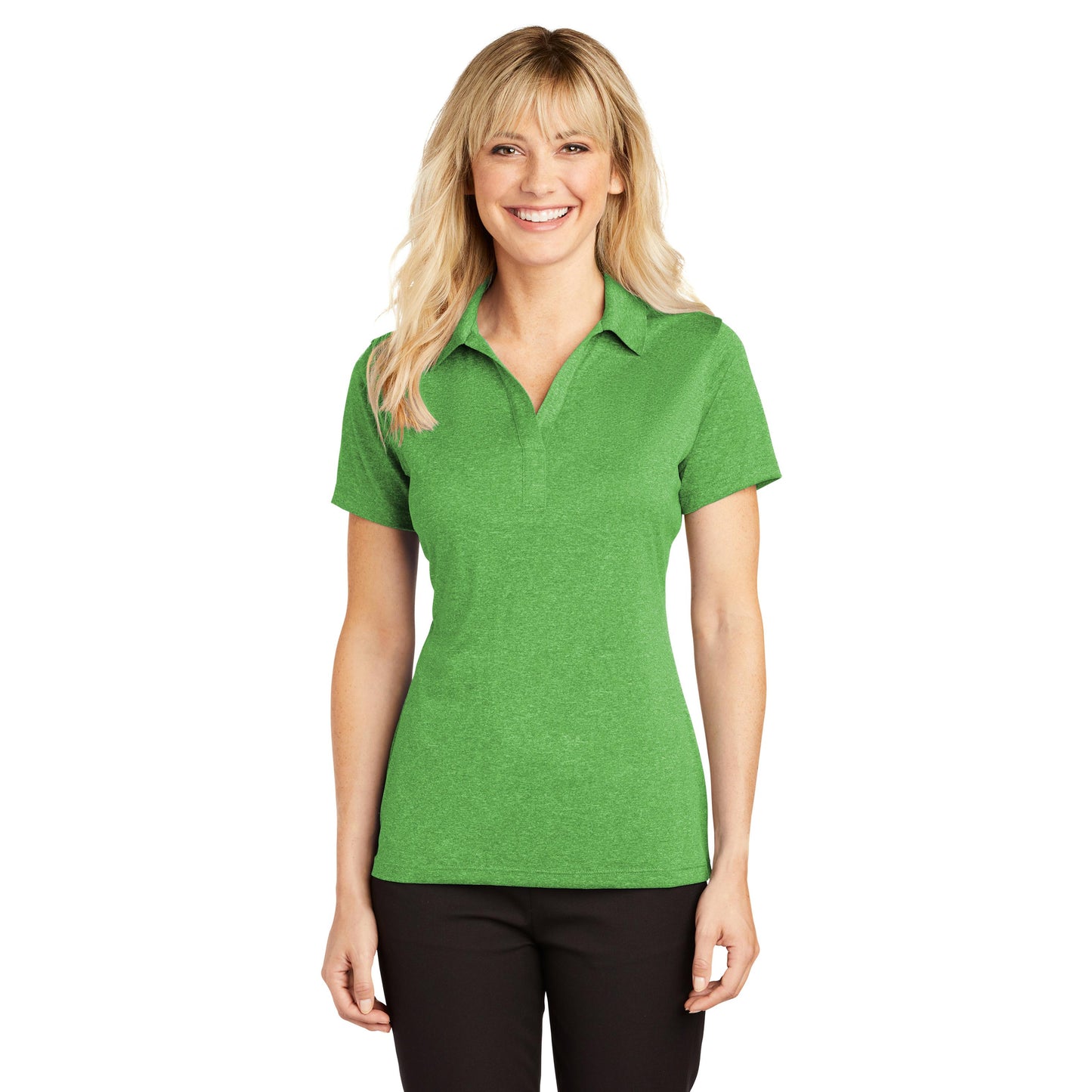 Blue Wake Heather Polo - Sport-Tek - Moisture-Wicking