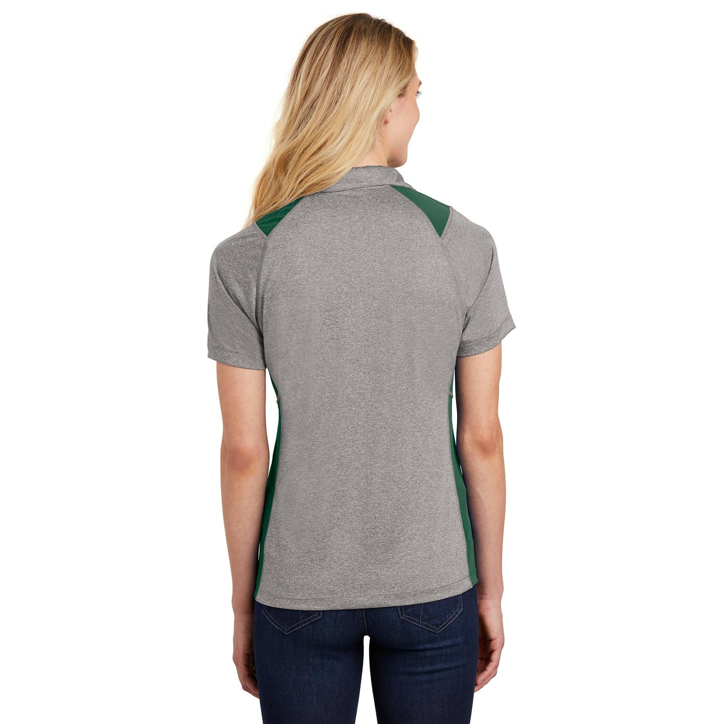 Graphite Heather Polo - Sport-Tek - Soft Fabric