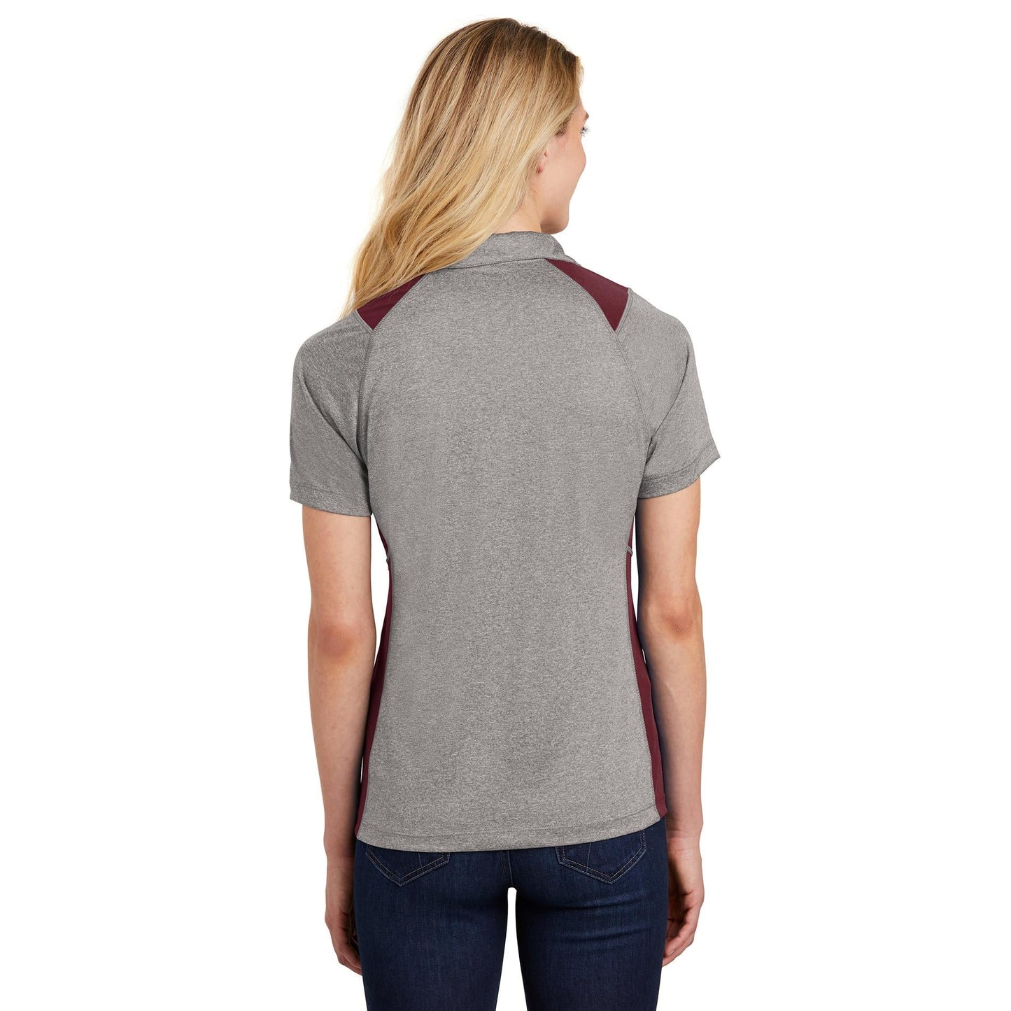 Graphite Heather Polo - Sport-Tek - Soft Fabric