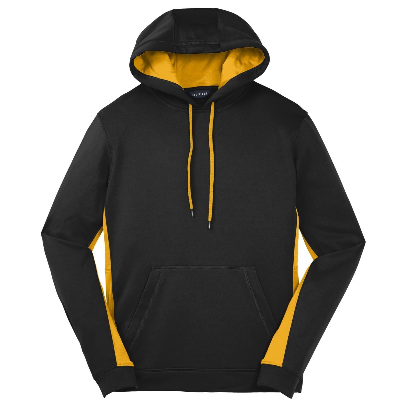 Black/Deep Orange Sweatshirt - Sport-Tek - Moisture-Wicking