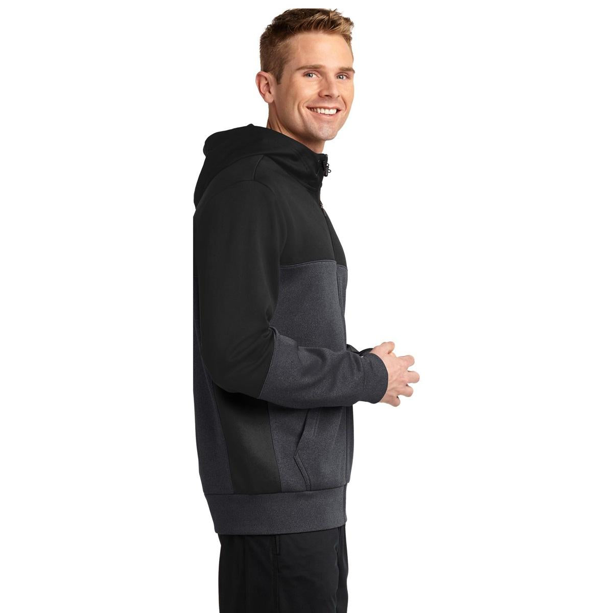 Black Jackets - Sport-Tek - Colorblock Full-Zip
