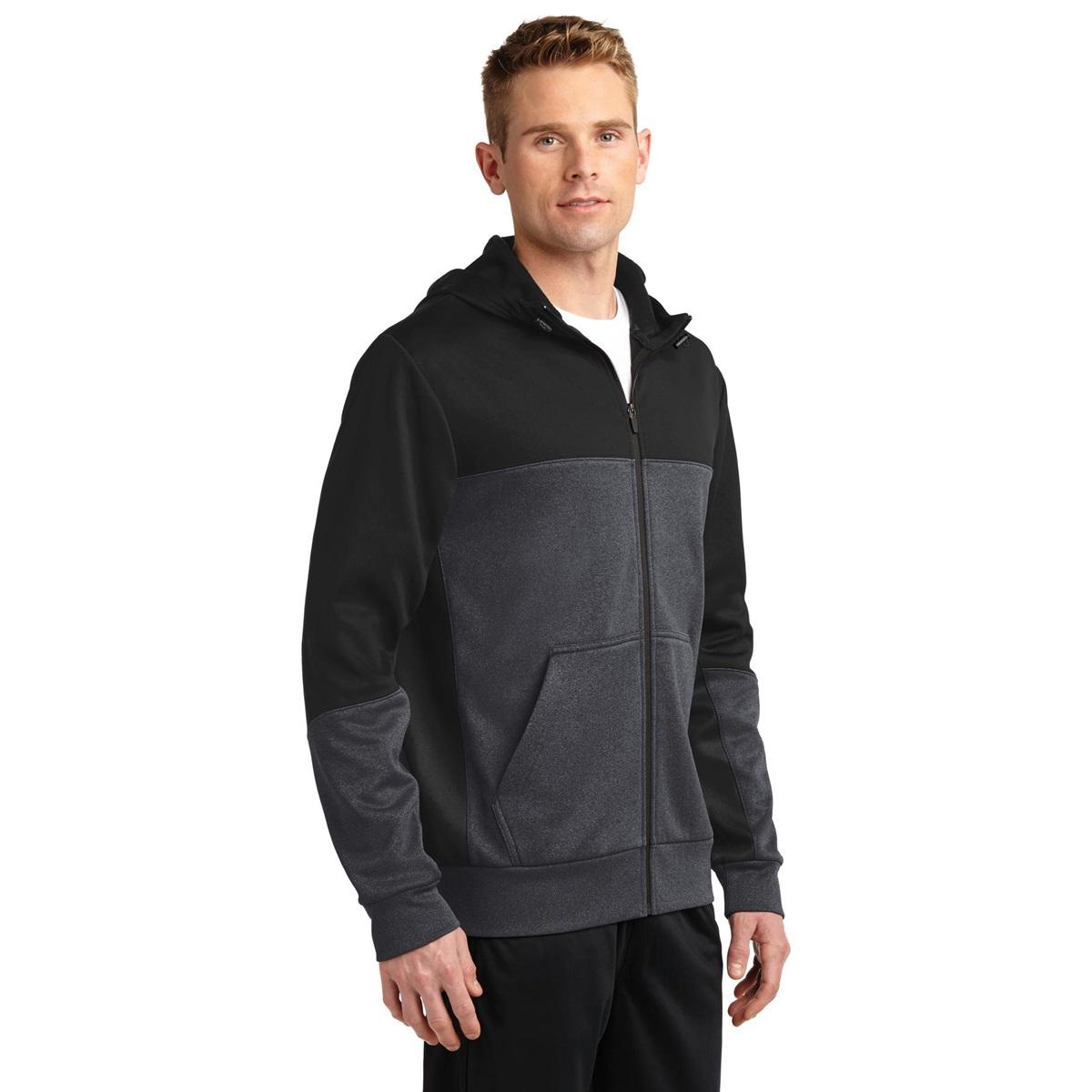 Black Jackets - Sport-Tek - Colorblock Full-Zip