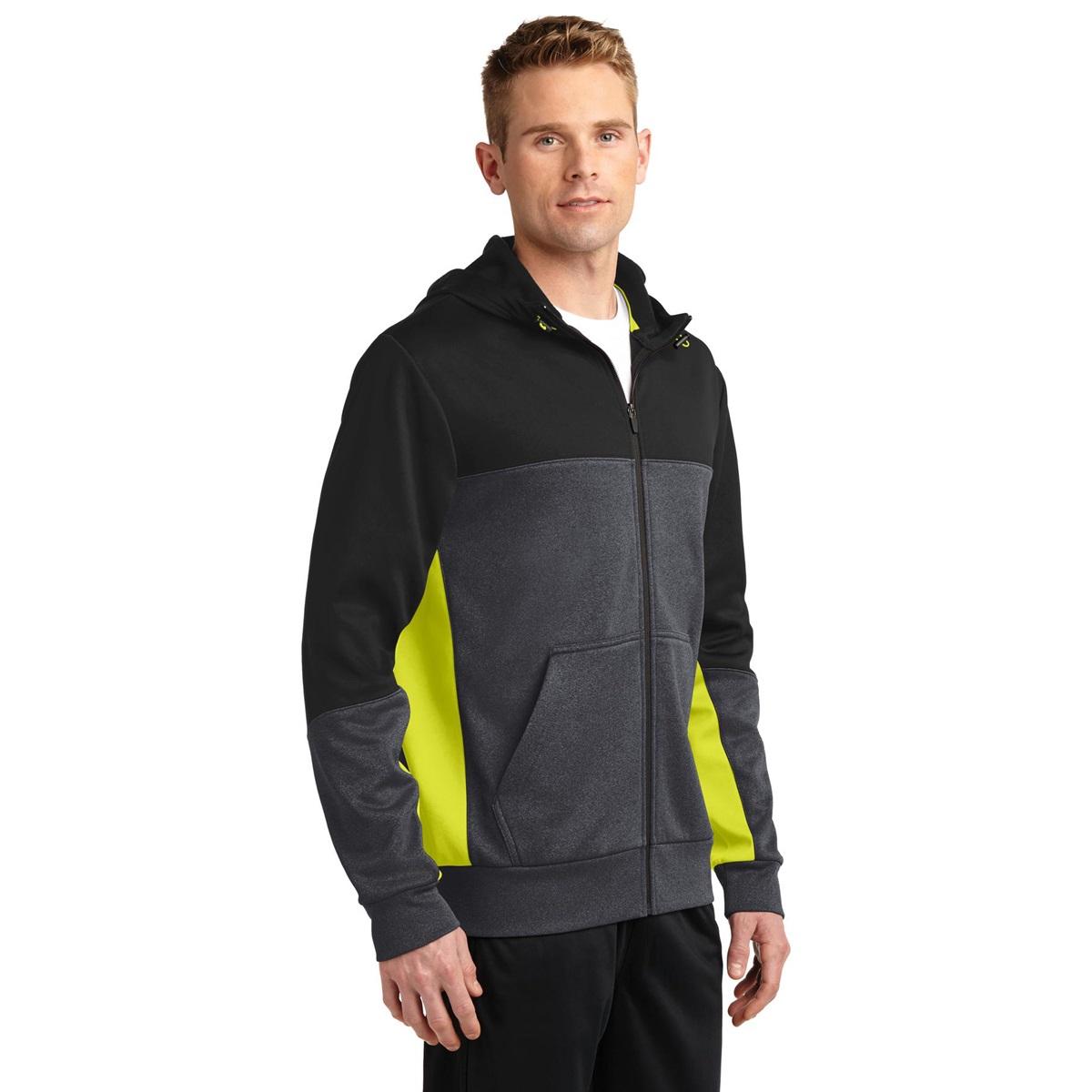 Black Jackets - Sport-Tek - Colorblock Full-Zip