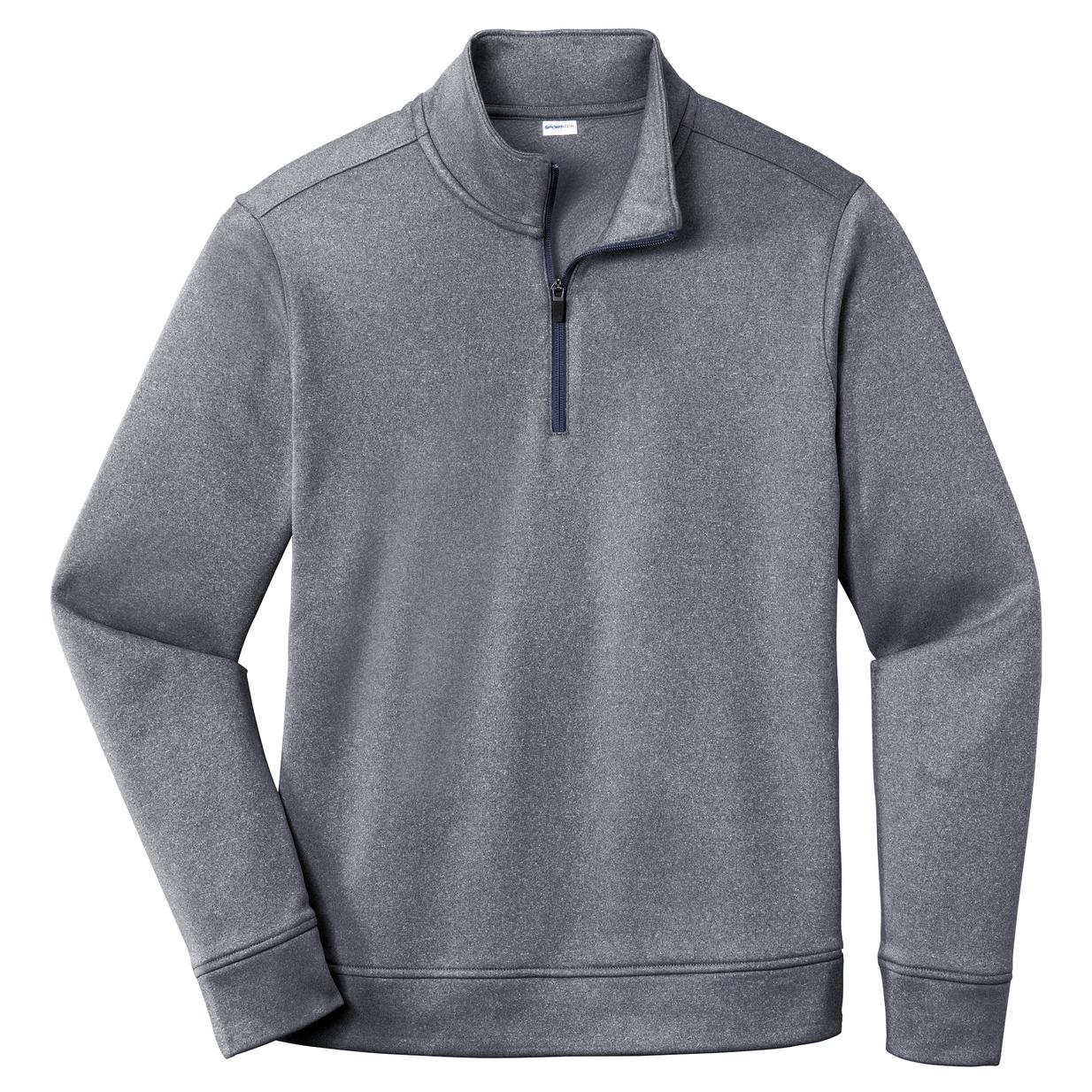 Black Heather Sweatshirt - Sport-Tek - Moisture Wicking