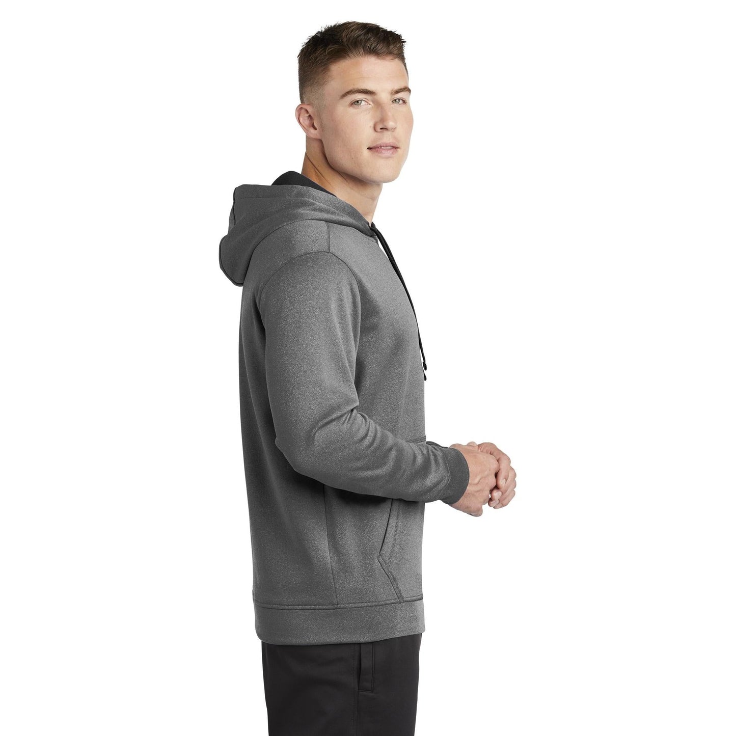 Black Heather Sweatshirt - Sport-Tek - Soft Fleece