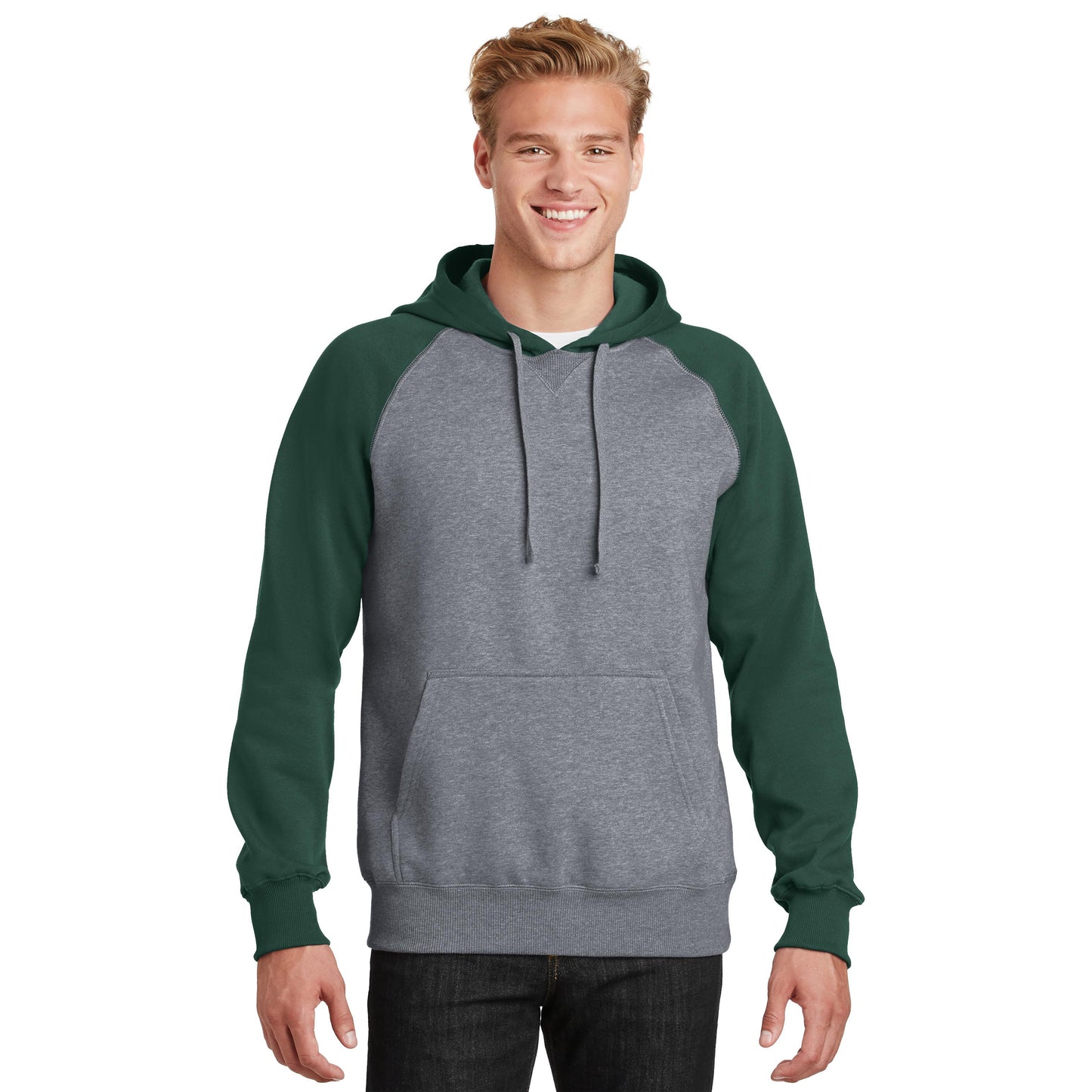 Black/Vintage Heather Sweatshirt - Sport-Tek - Soft Fleece