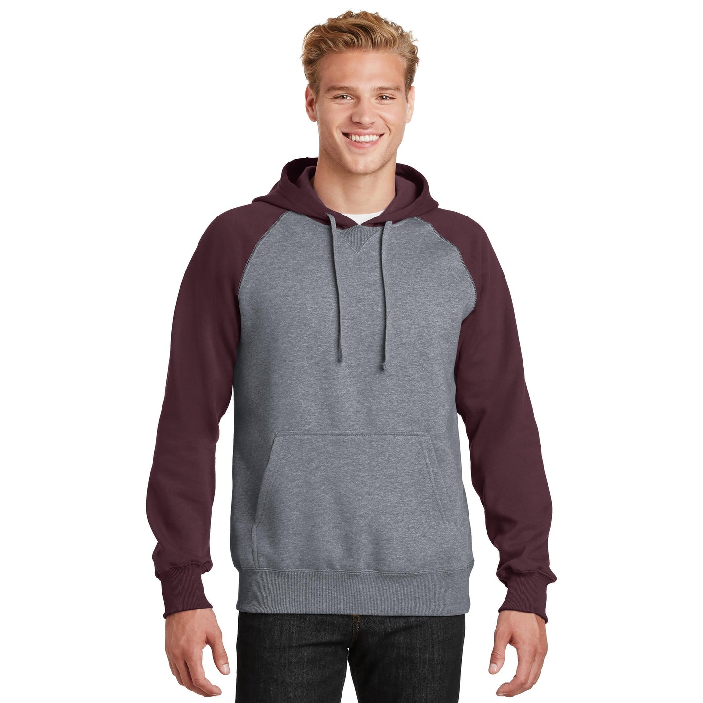 Black/Vintage Heather Sweatshirt - Sport-Tek - Soft Fleece