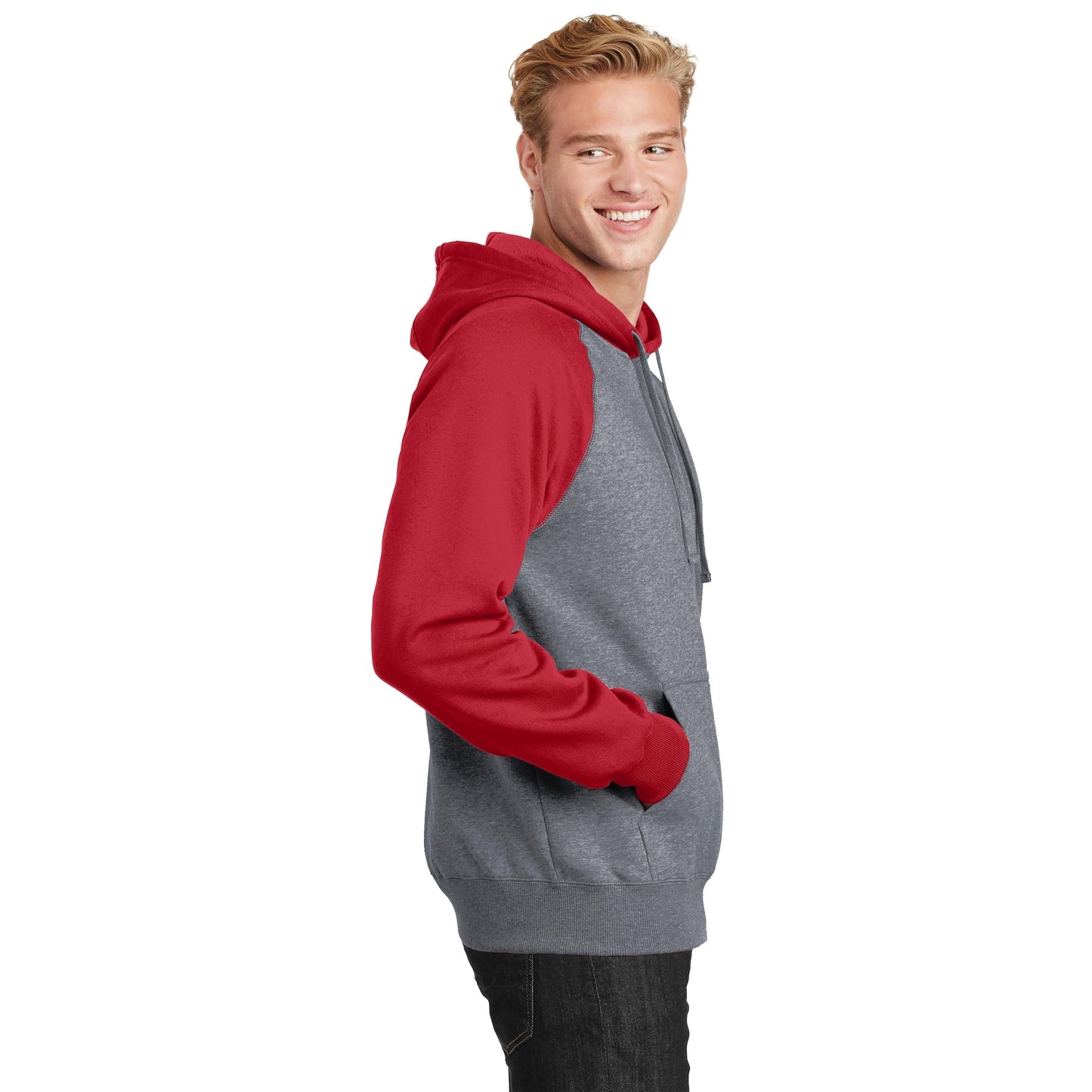 Black/Vintage Heather Sweatshirt - Sport-Tek - Soft Fleece