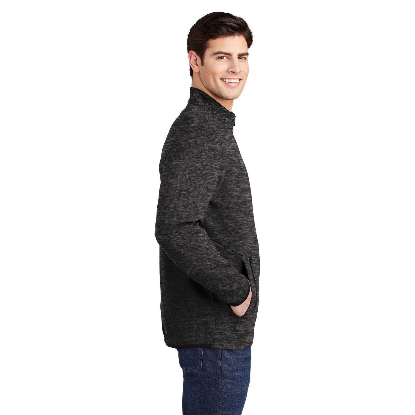 Black Heather Sweatshirts - Sport-Tek - Modern Pullover