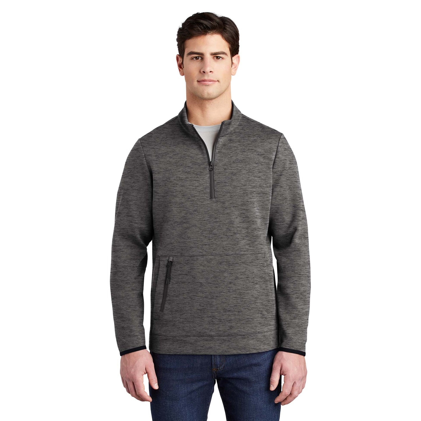 Black Heather Sweatshirts - Sport-Tek - Modern Pullover