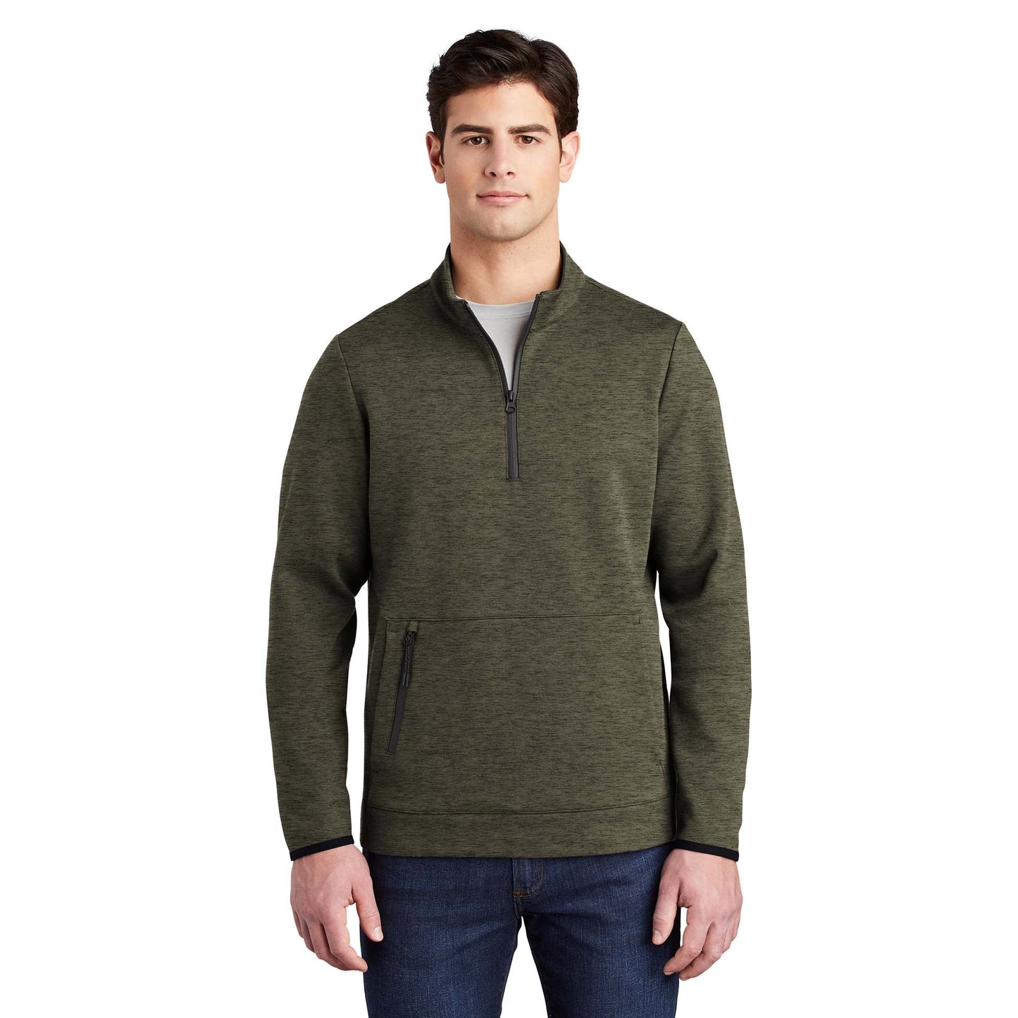 Black Heather Sweatshirts - Sport-Tek - Modern Pullover