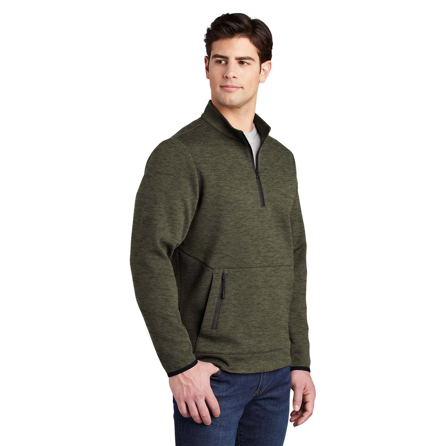 Black Heather Sweatshirts - Sport-Tek - Modern Pullover
