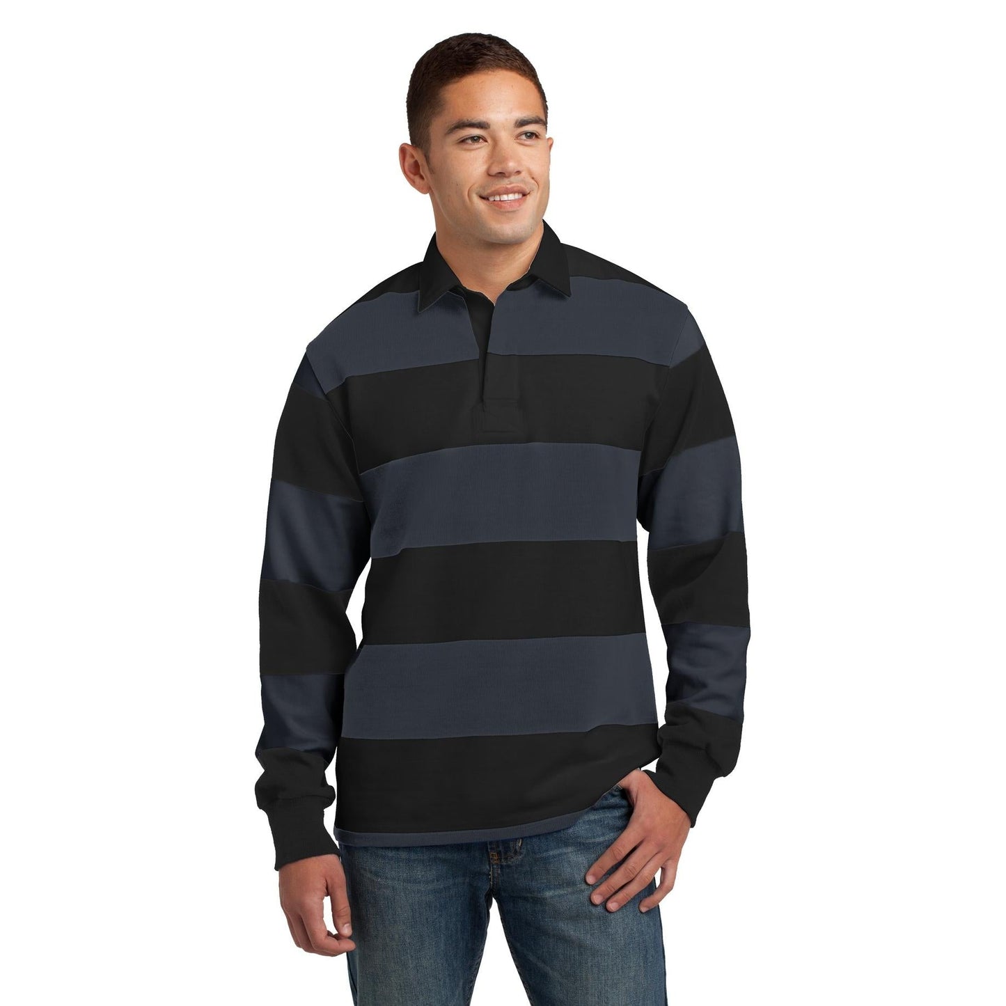 Black/Graphite Grey Polo - Sport-Tek - Classic Rugby