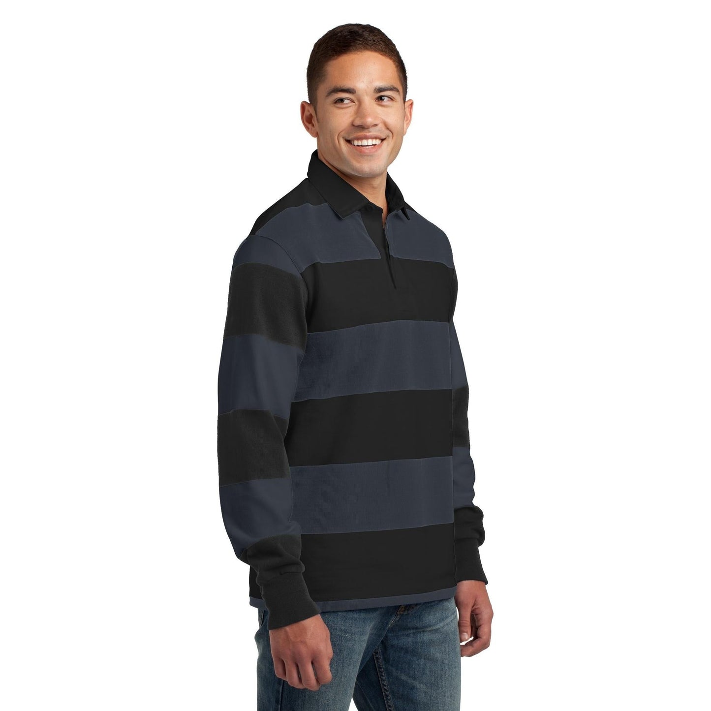 Black/Graphite Grey Polo - Sport-Tek - Classic Rugby