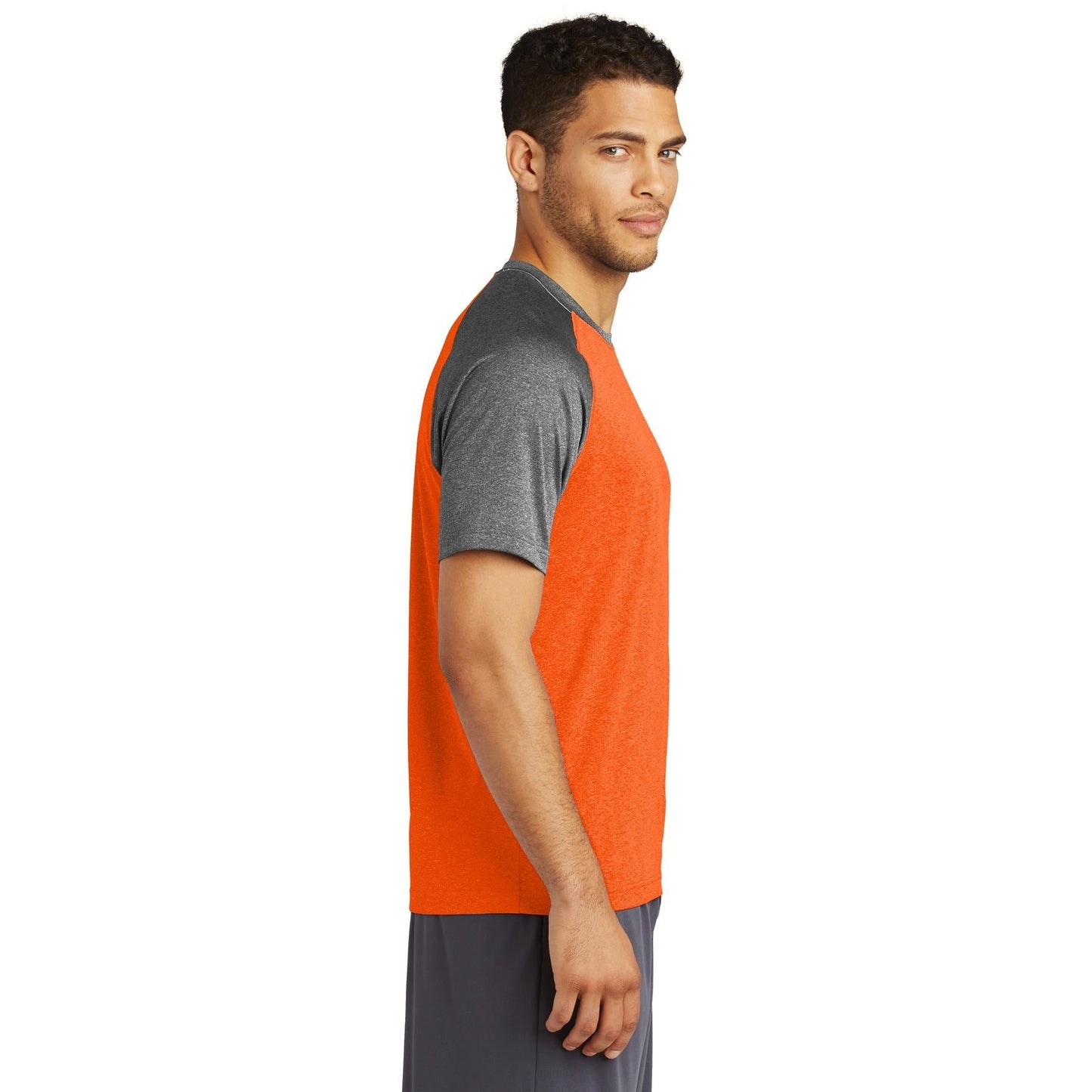 Deep Orange Heather T-Shirt - Sport-Tek - Moisture Wicking