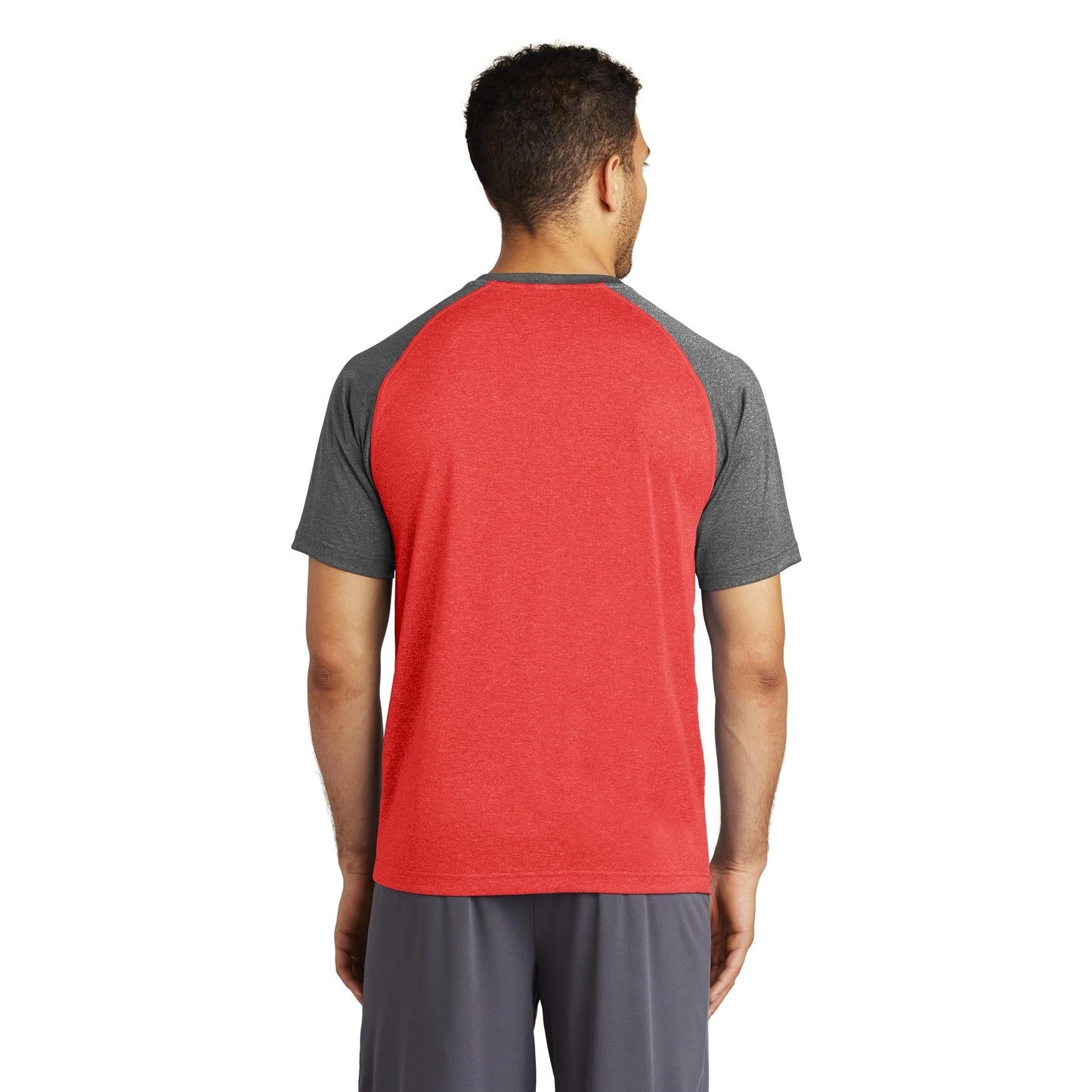 Deep Orange Heather T-Shirt - Sport-Tek - Moisture Wicking