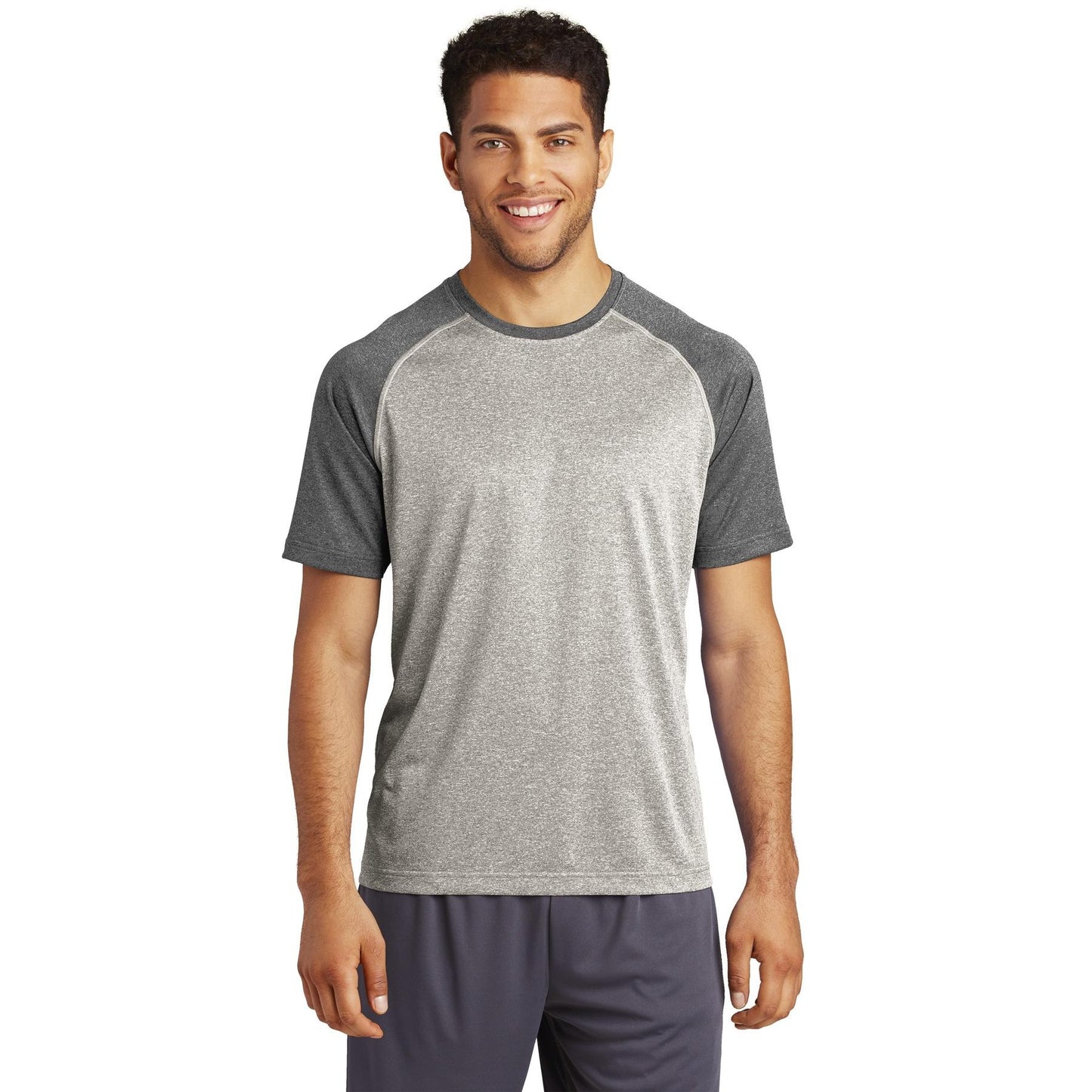 Deep Orange Heather T-Shirt - Sport-Tek - Moisture Wicking