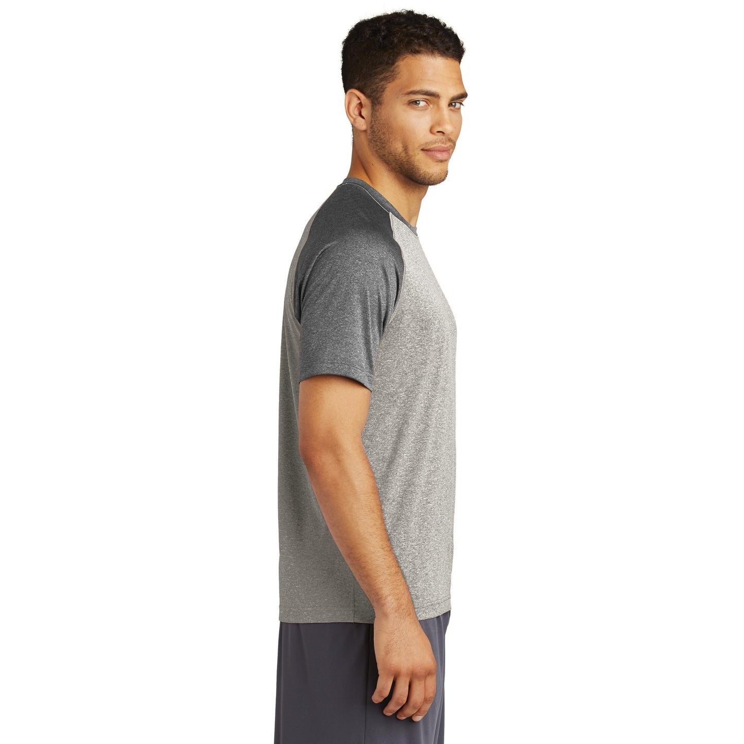 Deep Orange Heather T-Shirt - Sport-Tek - Moisture Wicking