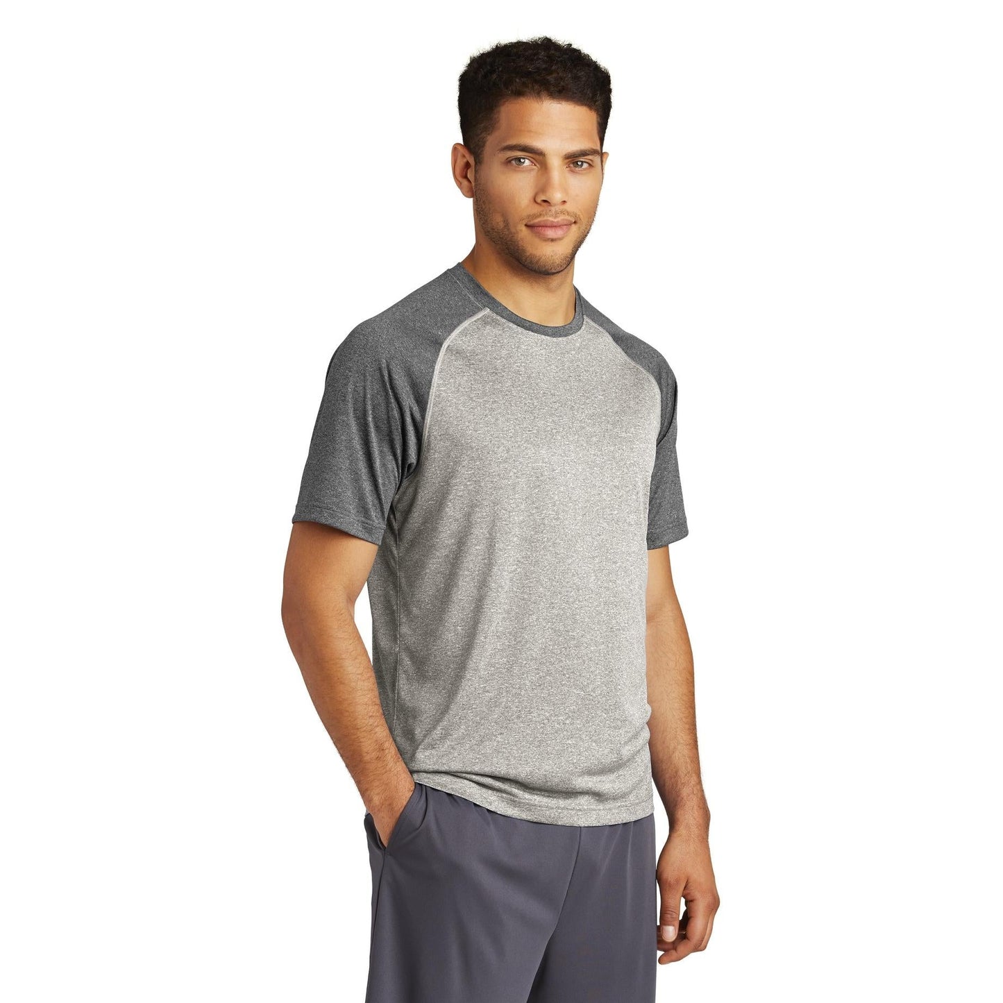 Deep Orange Heather T-Shirt - Sport-Tek - Moisture Wicking