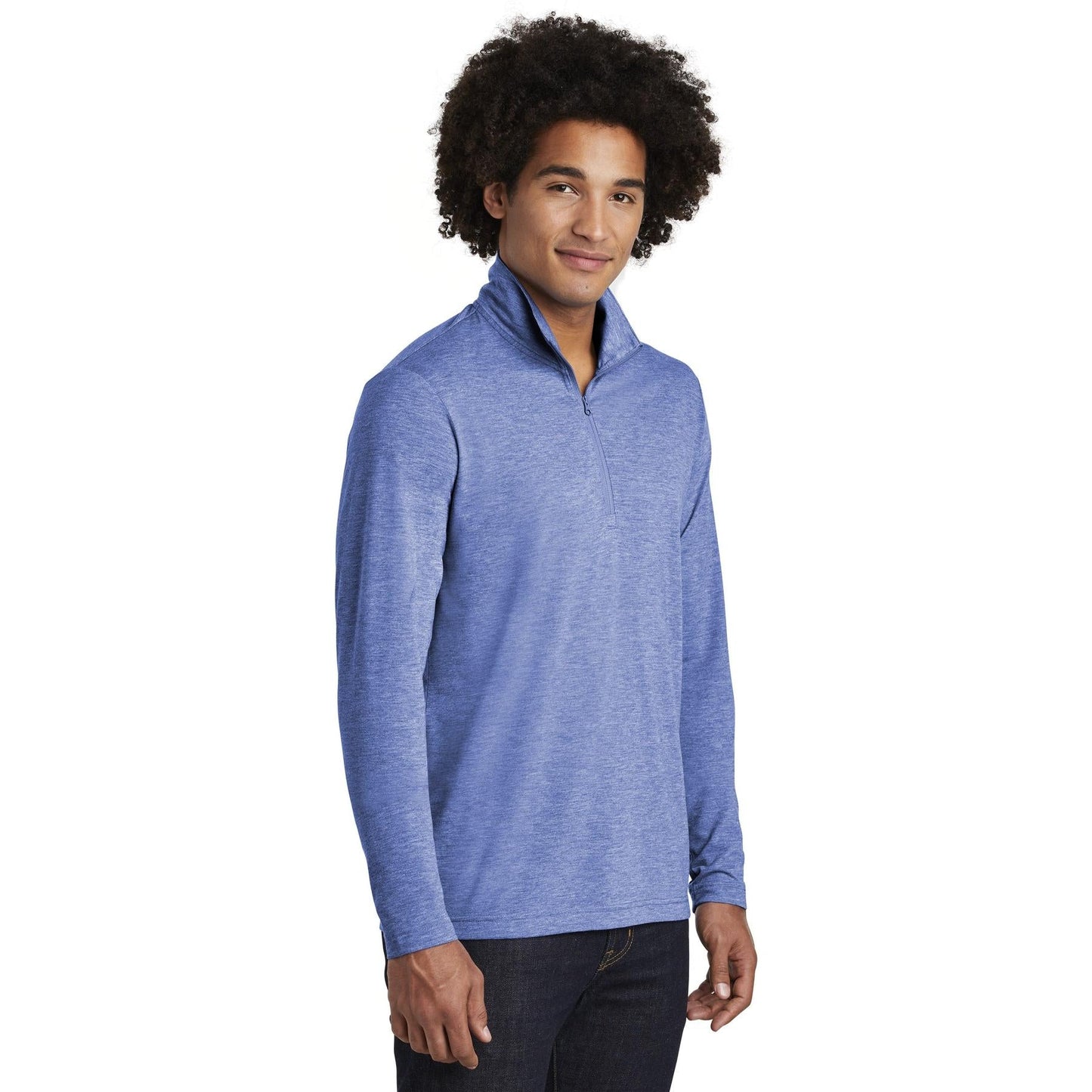 Black Triad Heather Sweatshirt - Sport-Tek - Soft Fabric