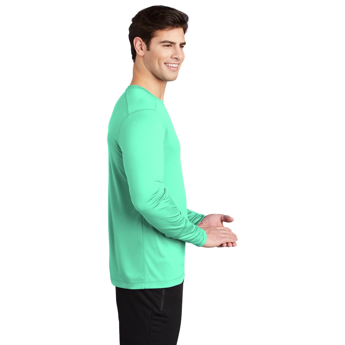 Black Long Sleeve T-Shirt - Sport-Tek - UV Protection