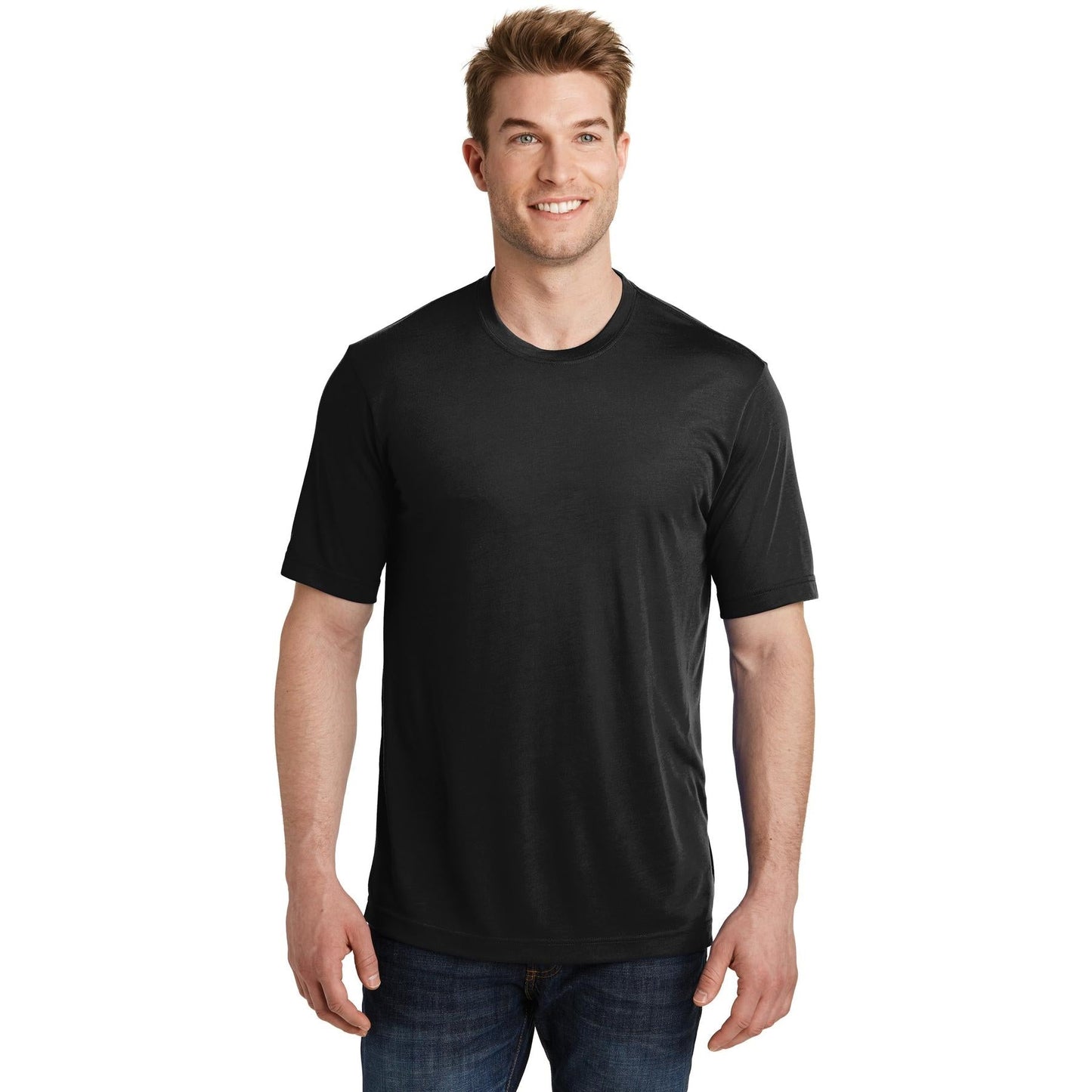 Black T-Shirts - Sport-Tek - Soft Cotton Tee - Comfortable