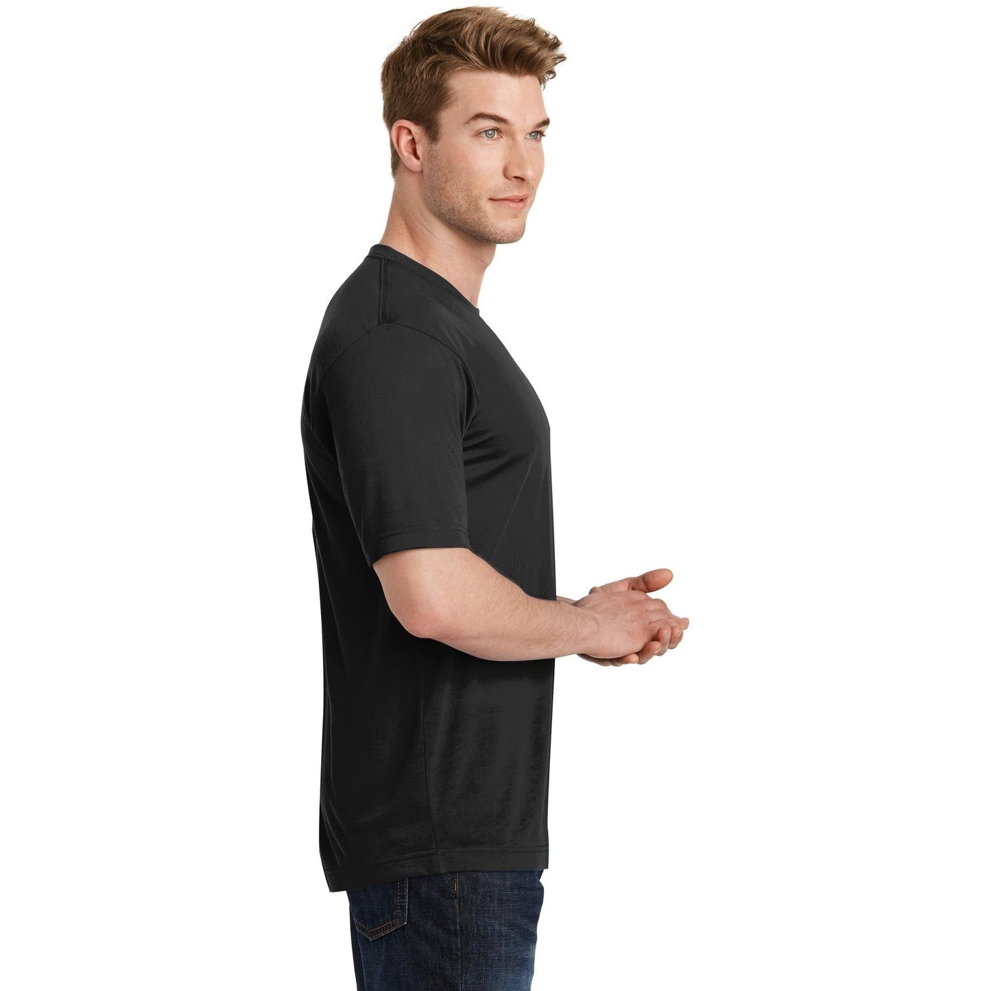 Black T-Shirts - Sport-Tek - Soft Cotton Tee - Comfortable