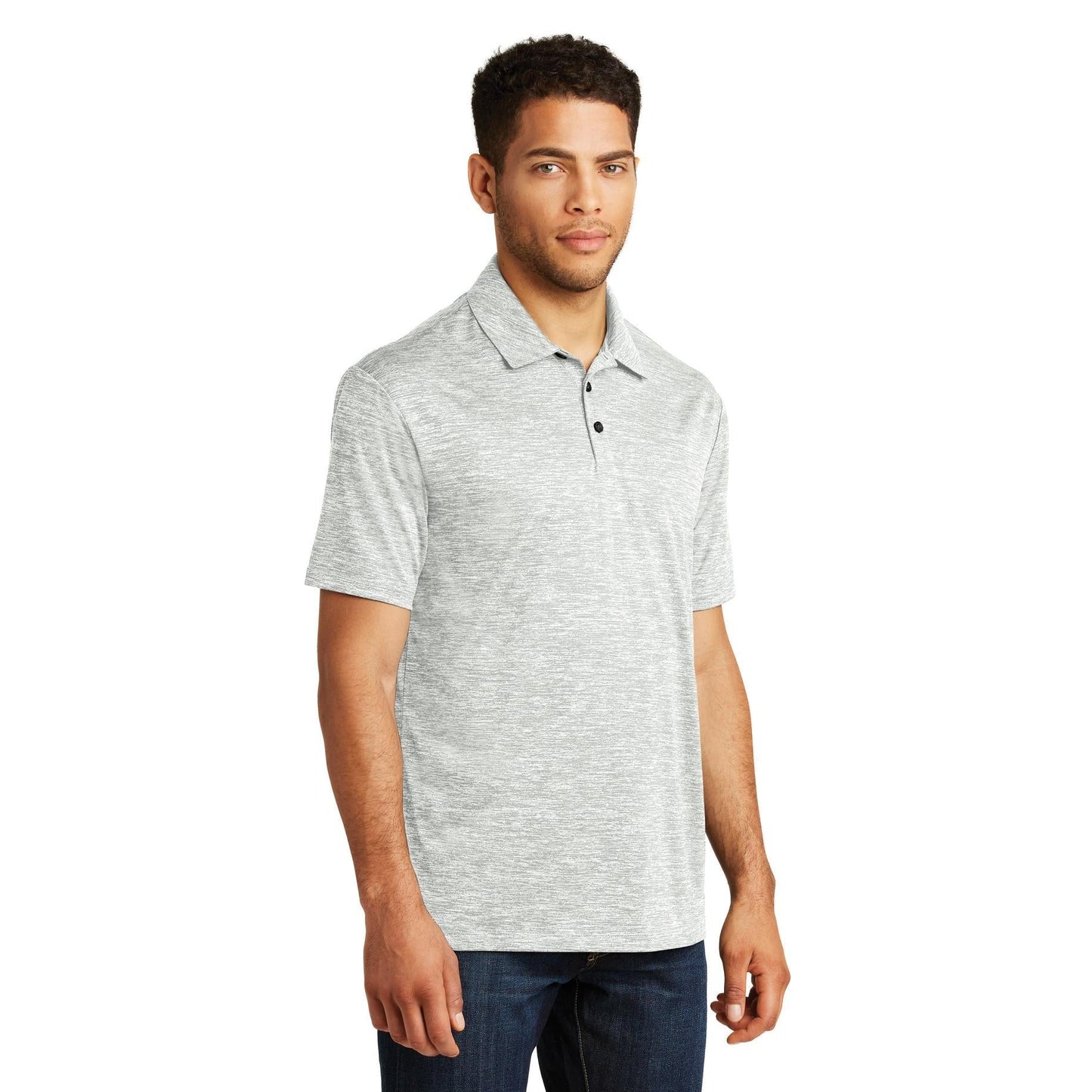 Black Electric Polo Shirt - Sport-Tek - Moisture-Wicking Fabric