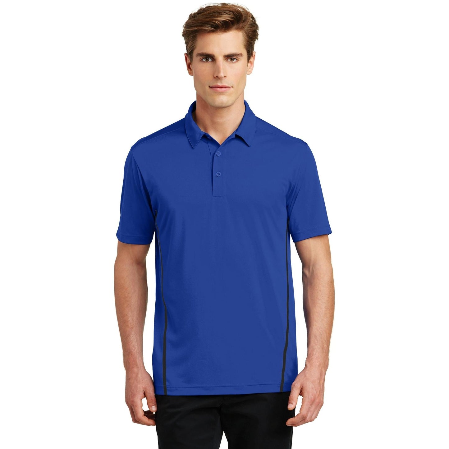 Blue/Black Polo Shirts - Sport-Tek - Durable Polyester - Performance
