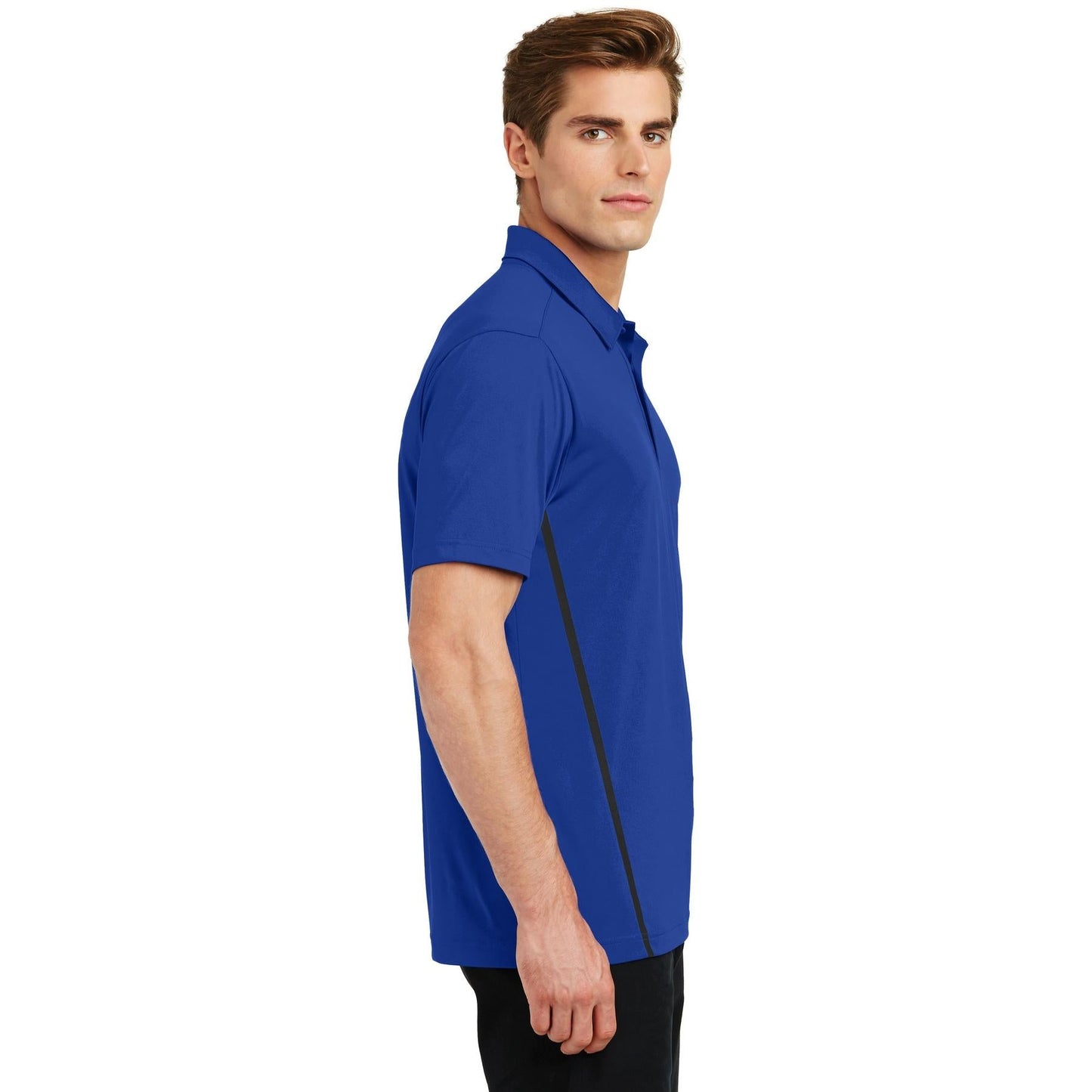 Blue/Black Polo Shirts - Sport-Tek - Durable Polyester - Performance