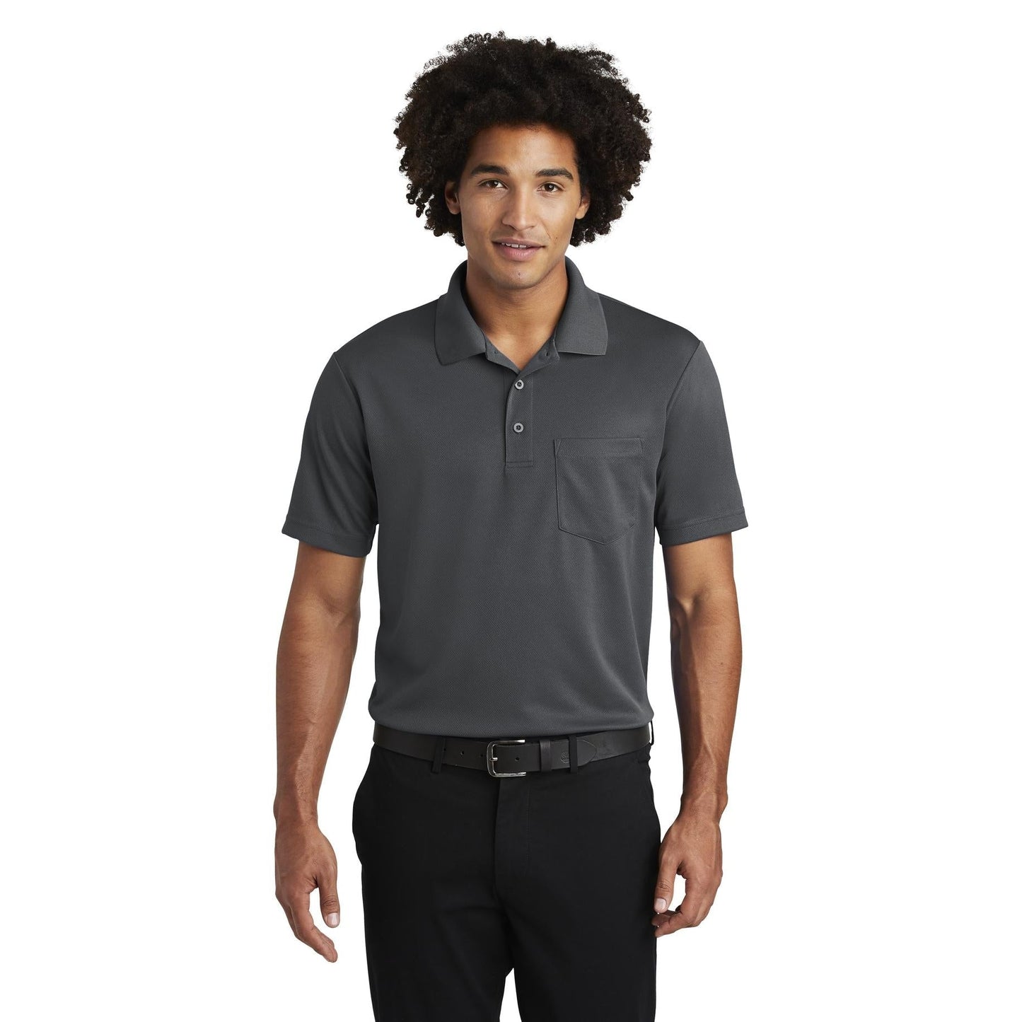 Black Polo Shirt - Sport-Tek - Moisture-Wicking Fabric