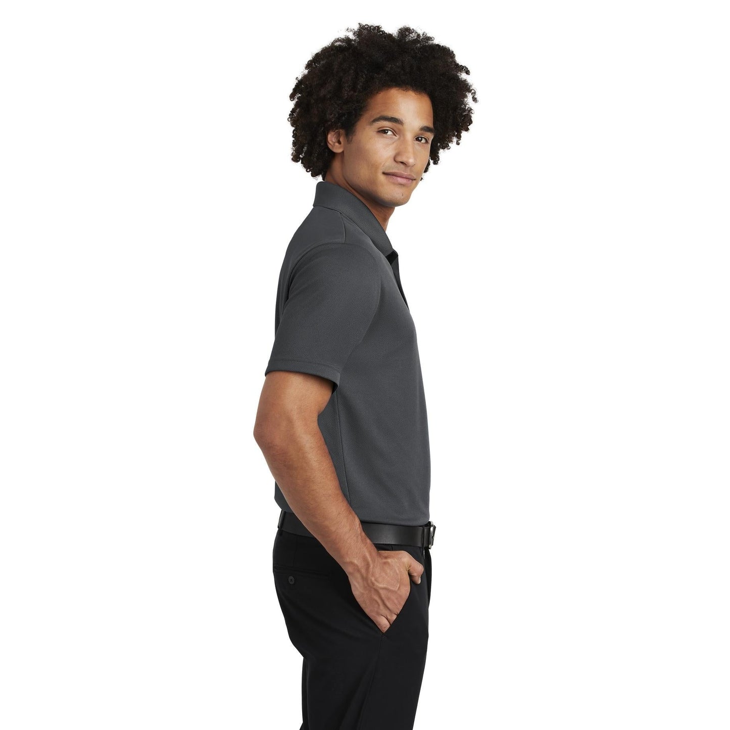 Black Polo Shirt - Sport-Tek - Moisture-Wicking Fabric