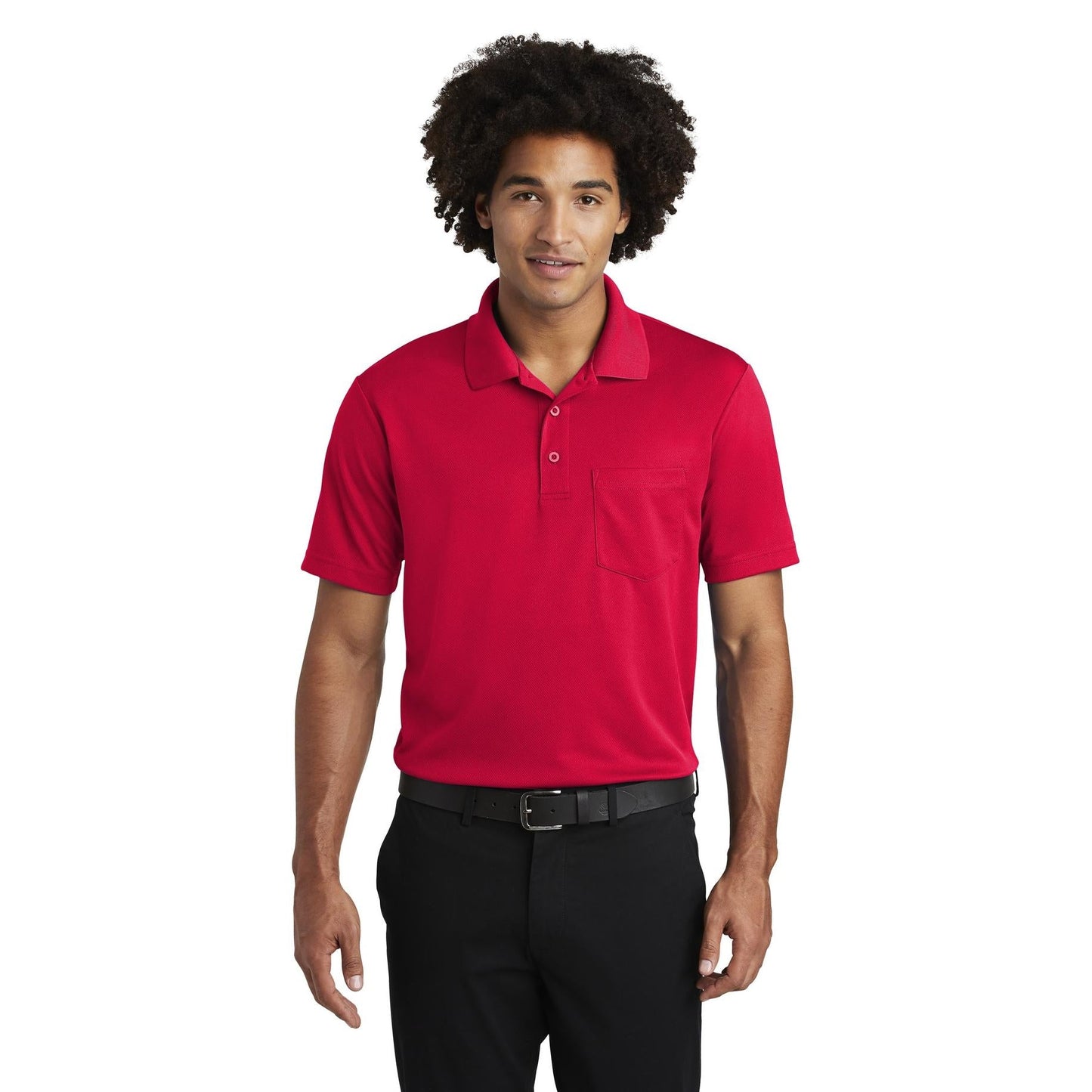 Black Polo Shirt - Sport-Tek - Moisture-Wicking Fabric