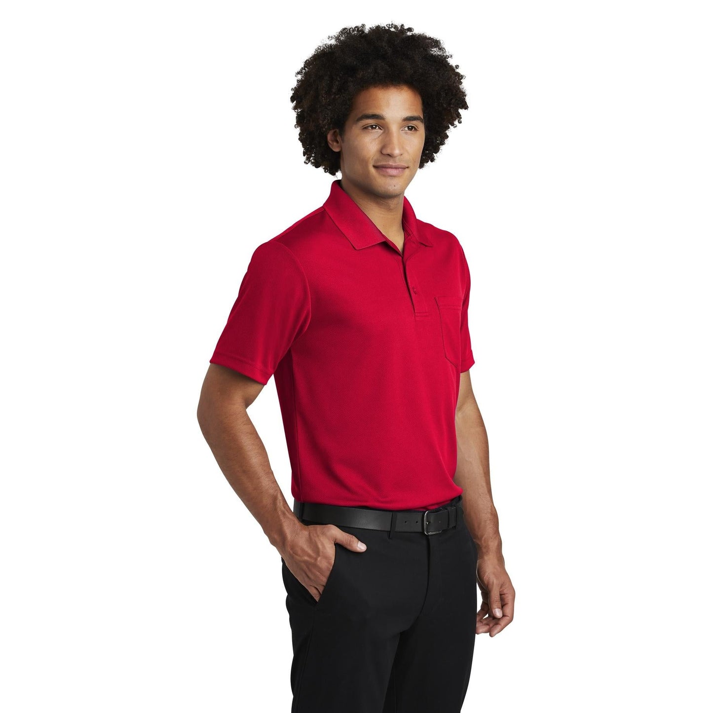 Black Polo Shirt - Sport-Tek - Moisture-Wicking Fabric