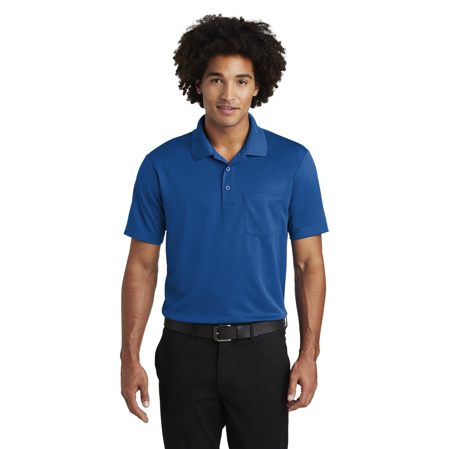 Black Polo Shirt - Sport-Tek - Moisture-Wicking Fabric