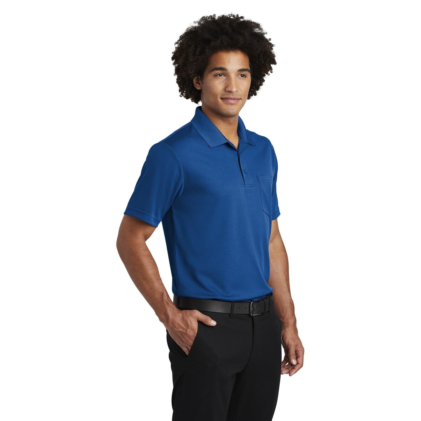Black Polo Shirt - Sport-Tek - Moisture-Wicking Fabric