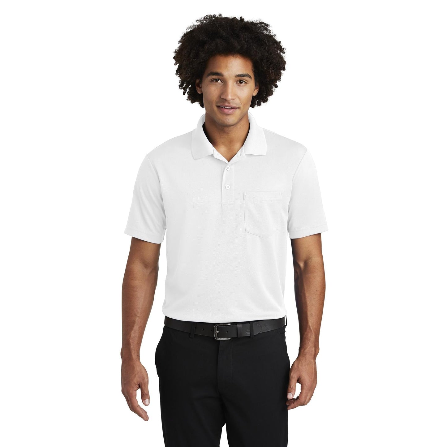 Black Polo Shirt - Sport-Tek - Moisture-Wicking Fabric