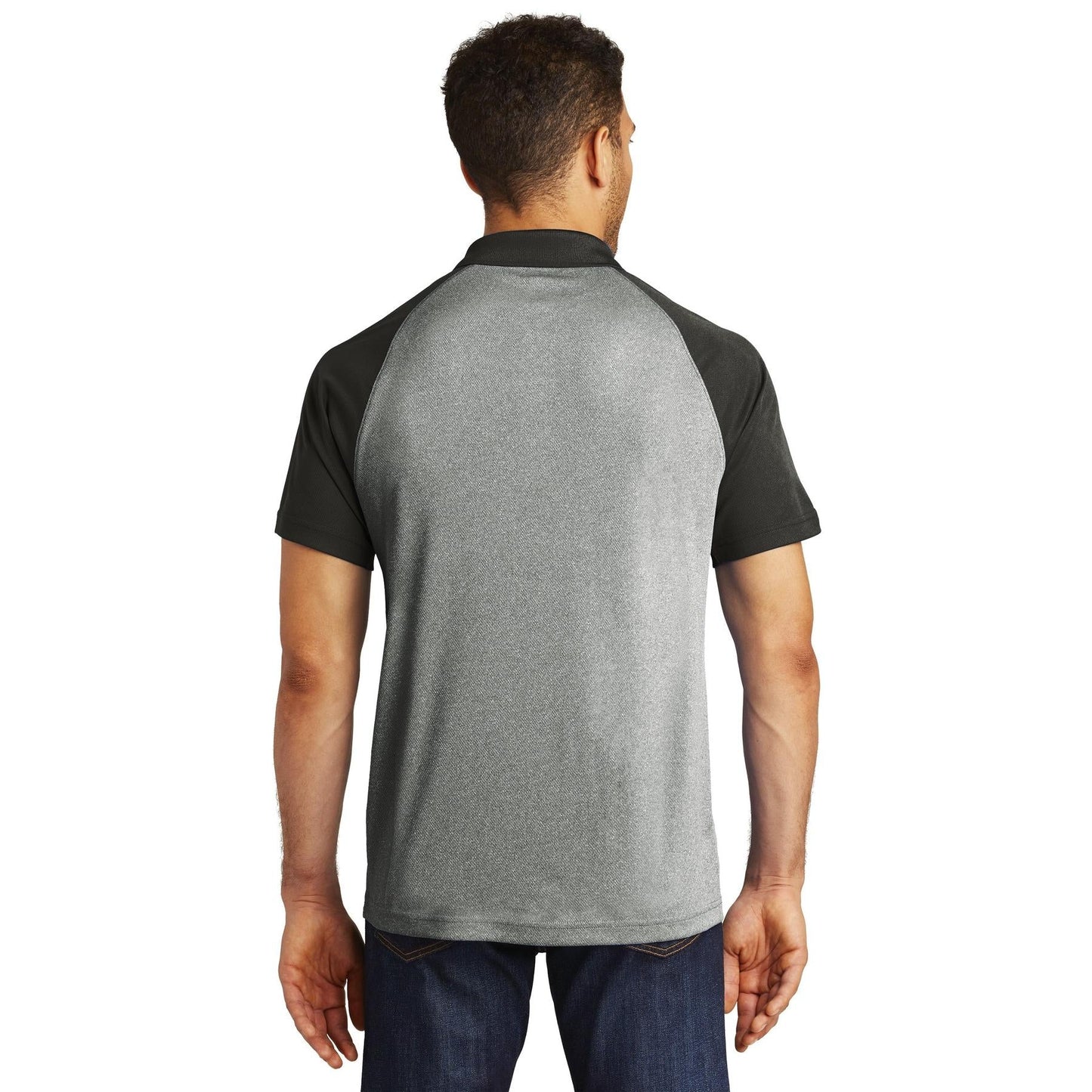 Grey Heather Polo Shirt - Sport-Tek - Modern Fit