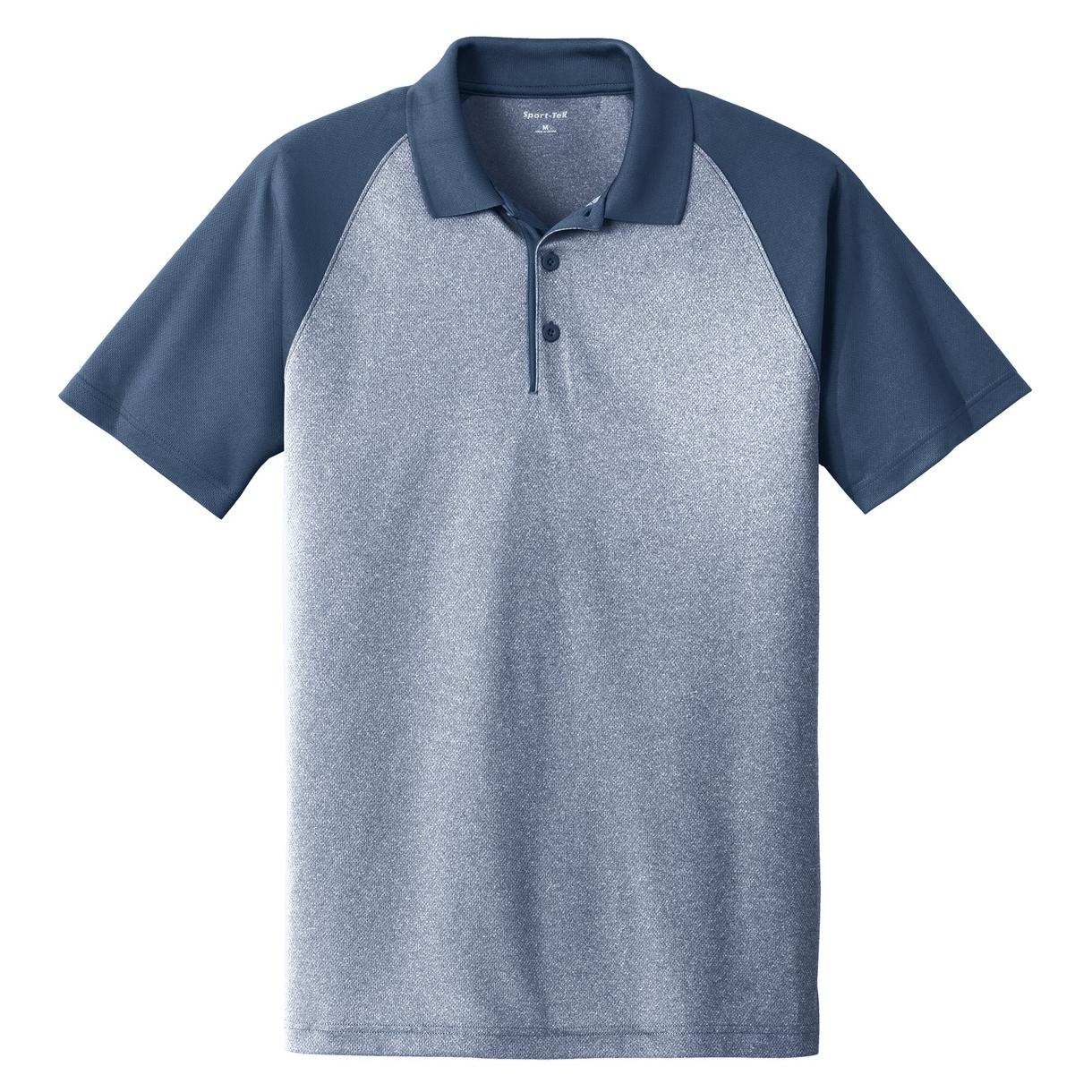 Grey Heather Polo Shirt - Sport-Tek - Modern Fit