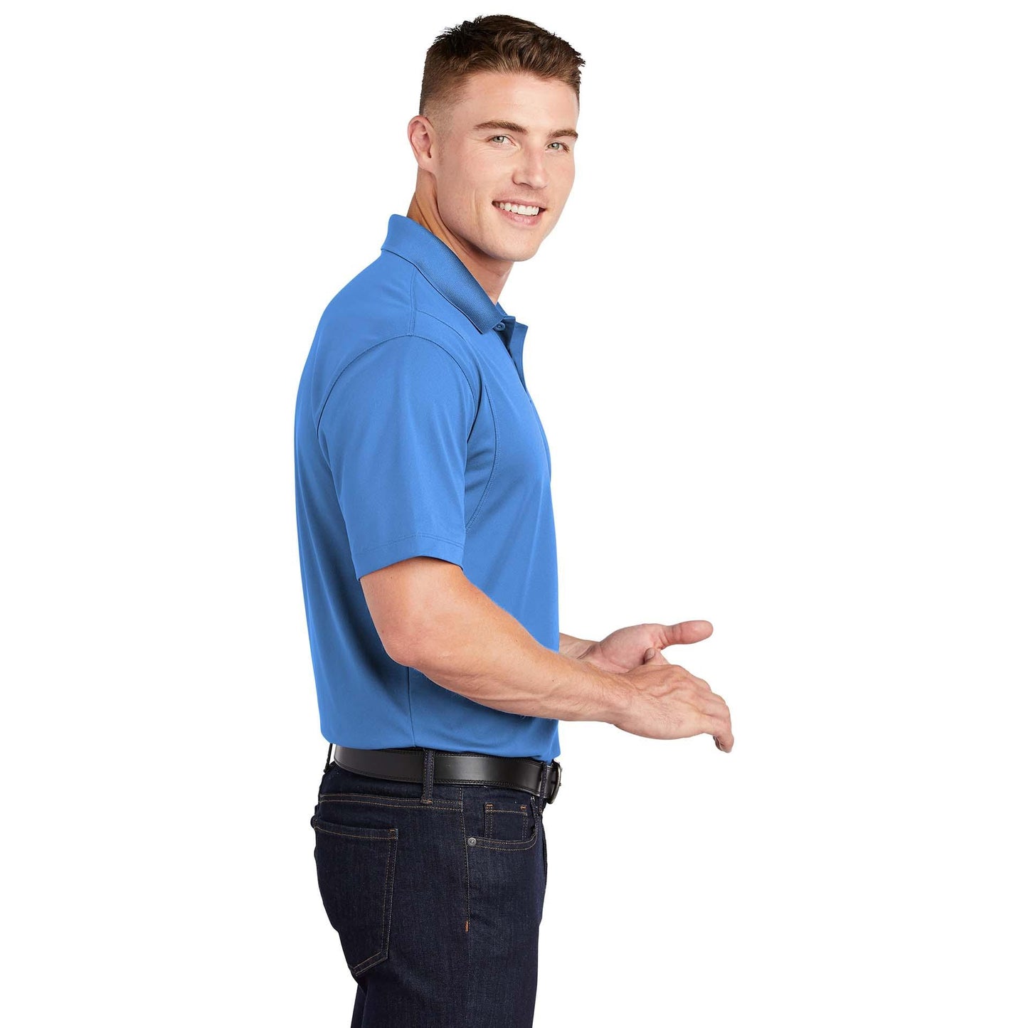 Grey Concrete Polo Shirt - Sport-Tek - Stylish Fit