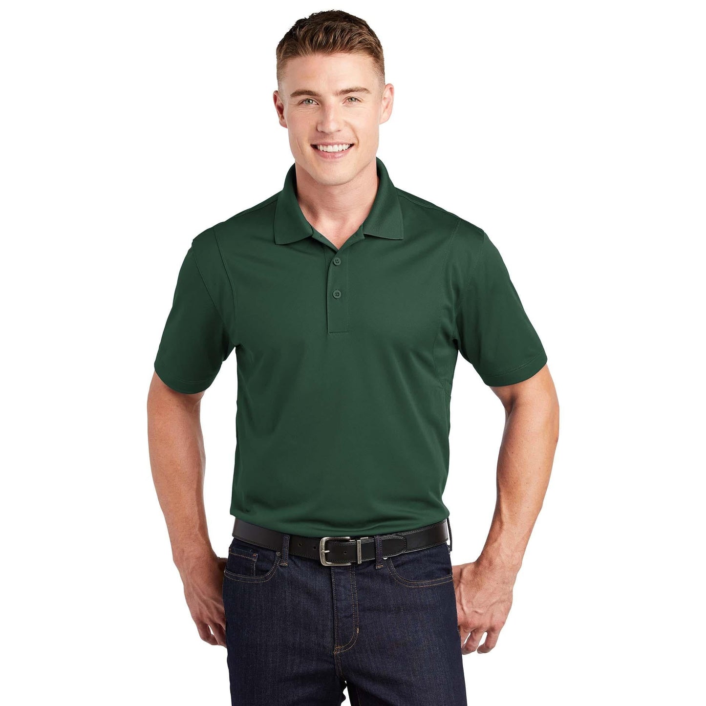 Grey Concrete Polo Shirt - Sport-Tek - Stylish Fit