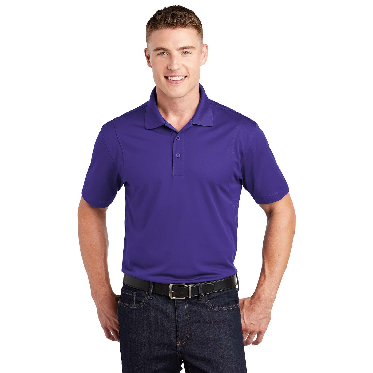 Grey Concrete Polo Shirt - Sport-Tek - Stylish Fit