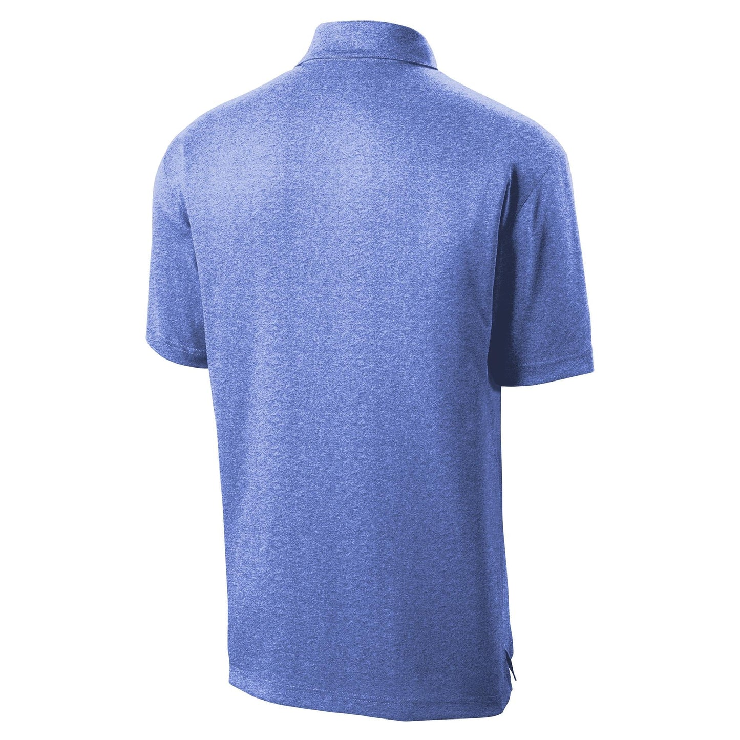 True Royal Heather Polo Shirt - Sport-Tek - Moisture Wicking